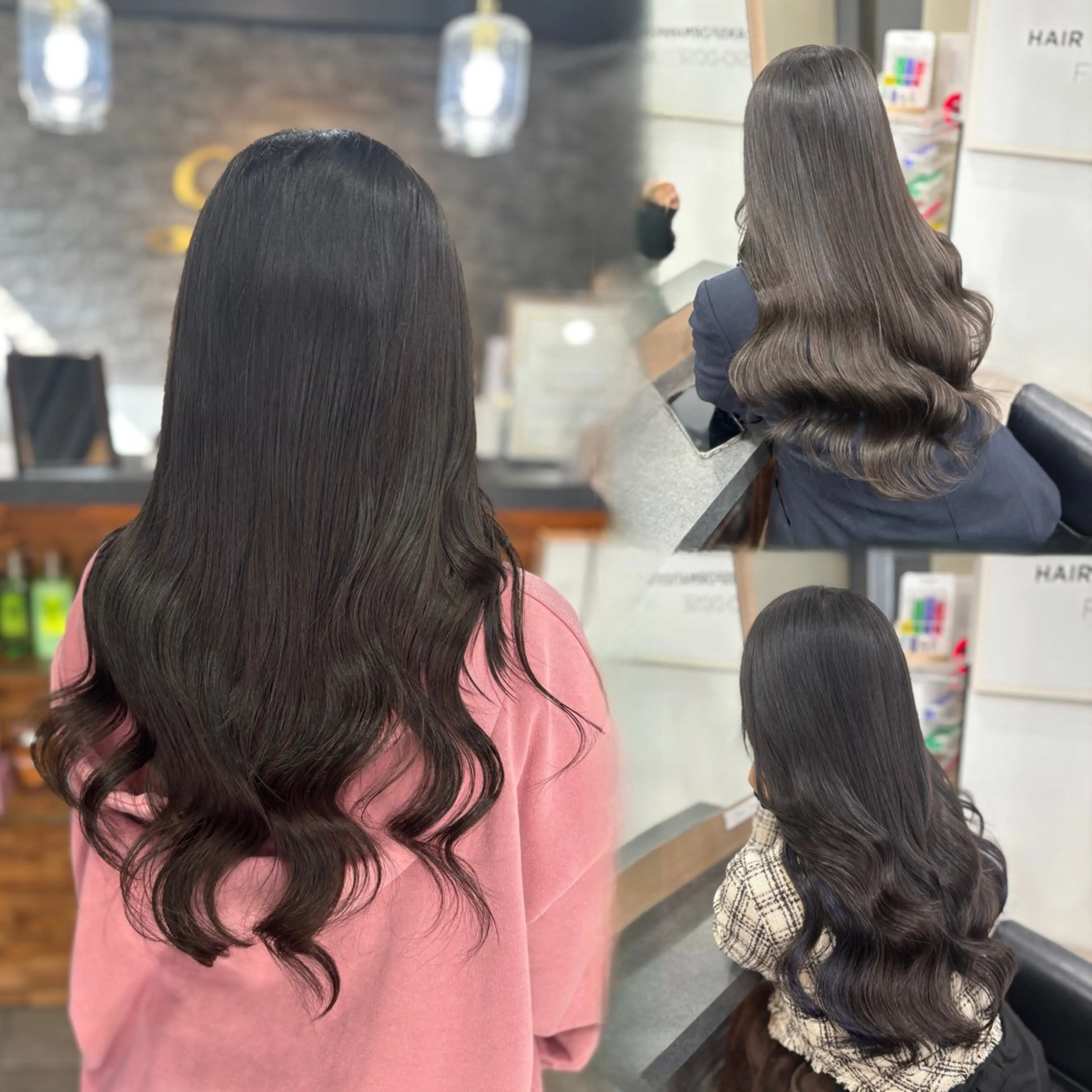 ロング カラー ブリーチ ボブ エクステ 髪質改善 レイヤーカット 横浜/エクステ特化× 艶カラー/あいかのヘアスタイル