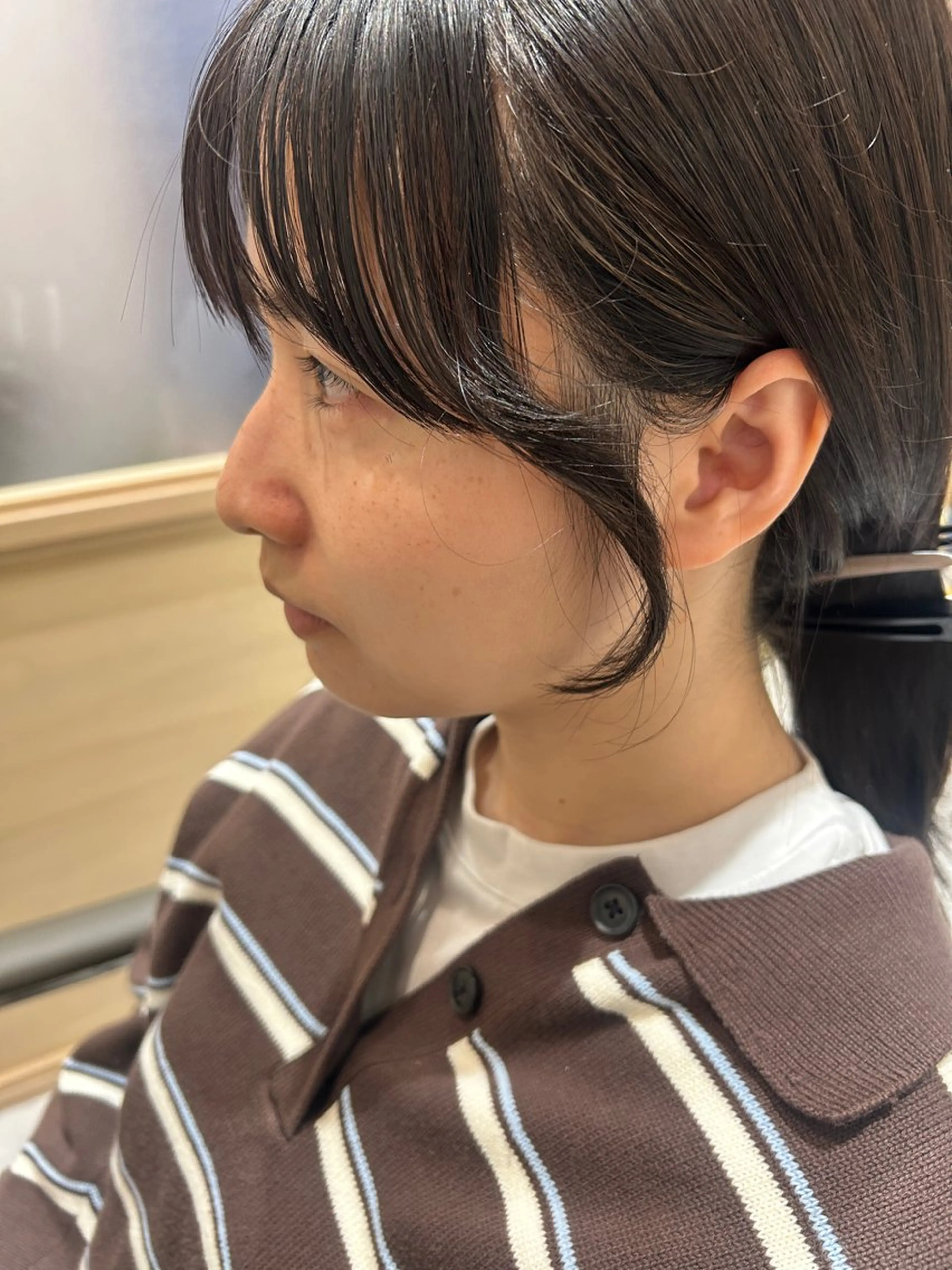 セミロング カラー カット 久木原 ゆりのヘアスタイル