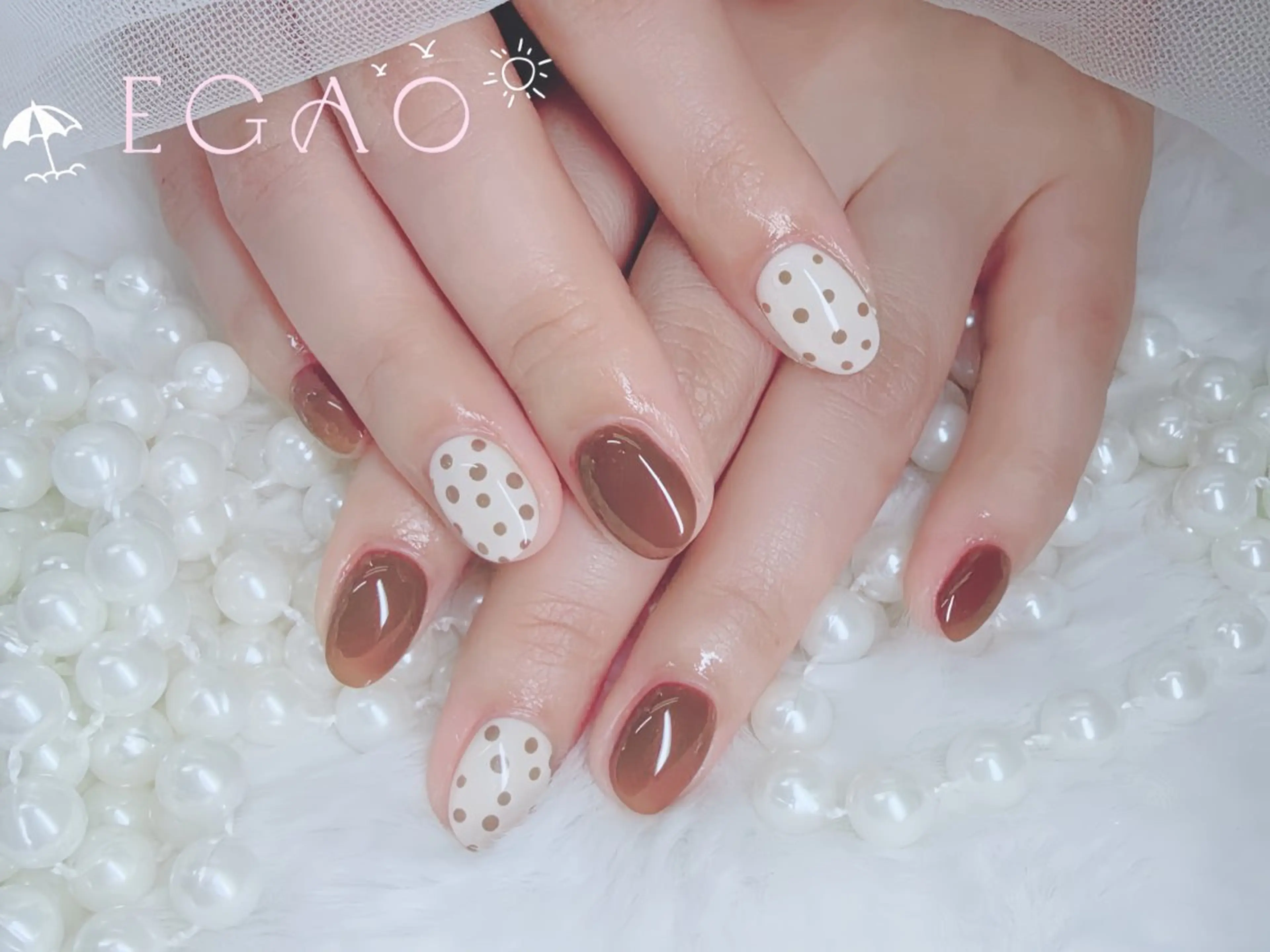 ネイル アートネイル フットネイル フレンチネイル ジェルネイル グラデーション ハンドネイル Egao Nail錦糸町店のネイルデザイン