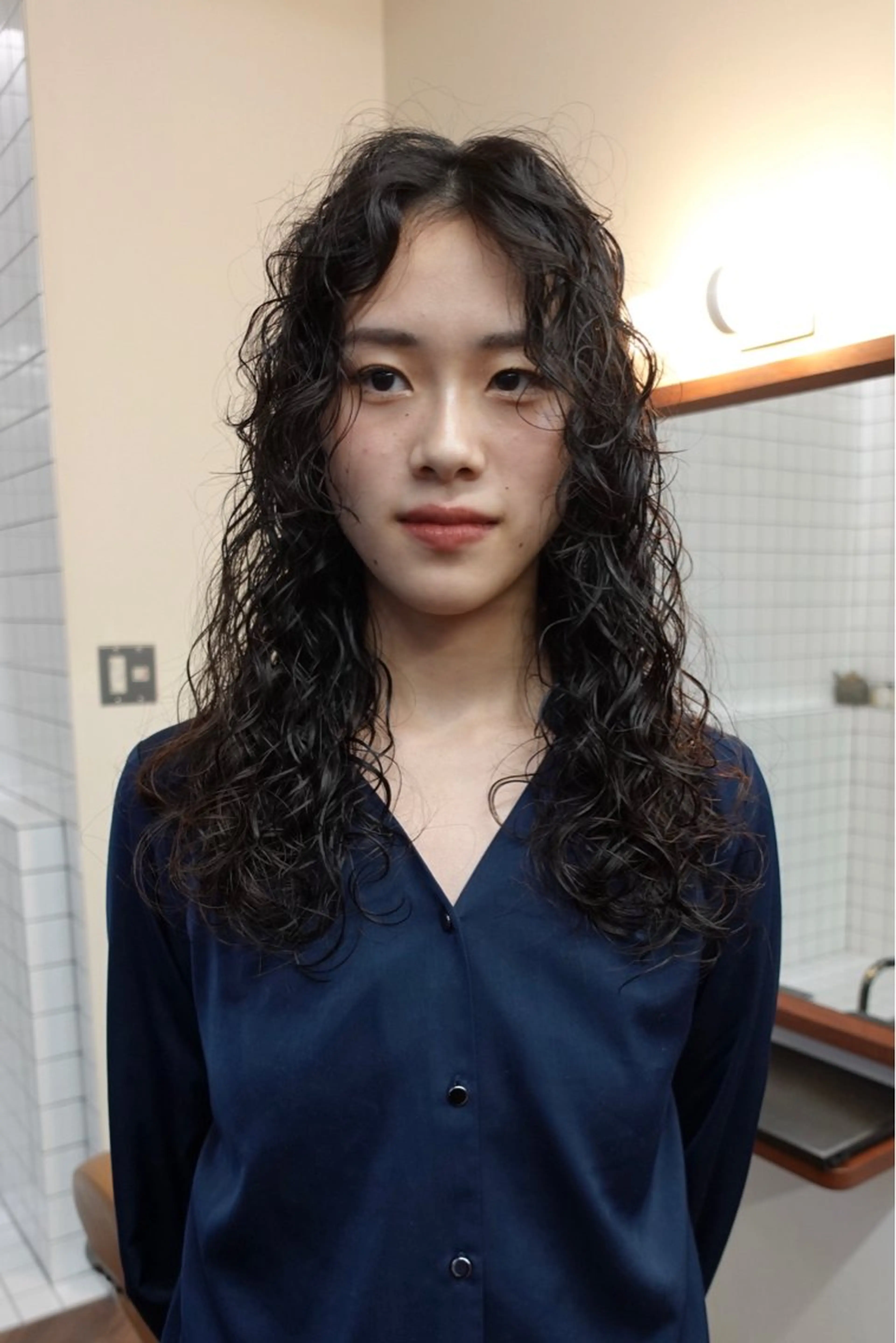 ロング パーマ ボブパーマ/パーマ ウルフパーマのヘアスタイル