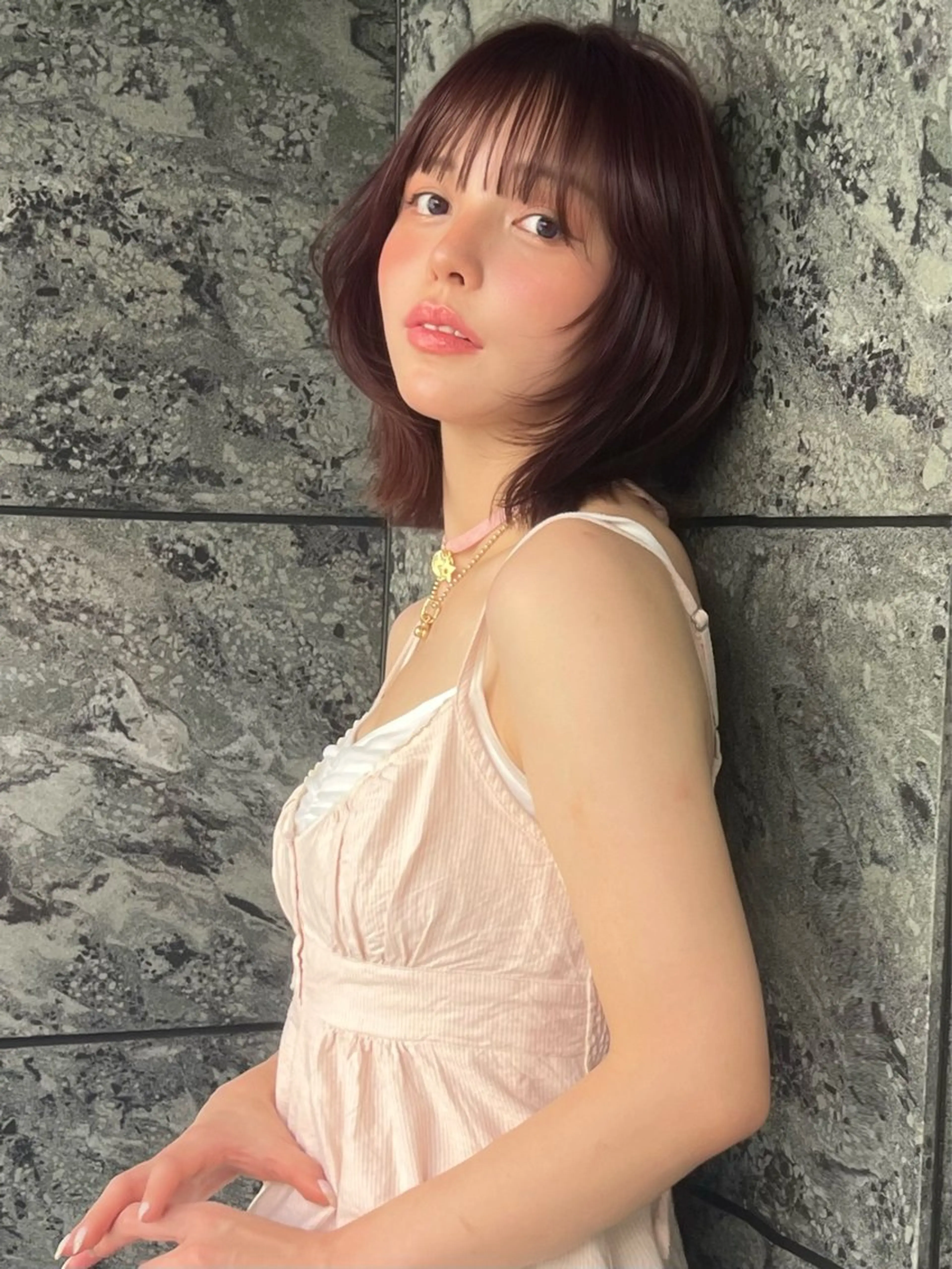 ショート カラー カット ヘアカラー 小顔ボブ jilblanカホのヘアスタイル