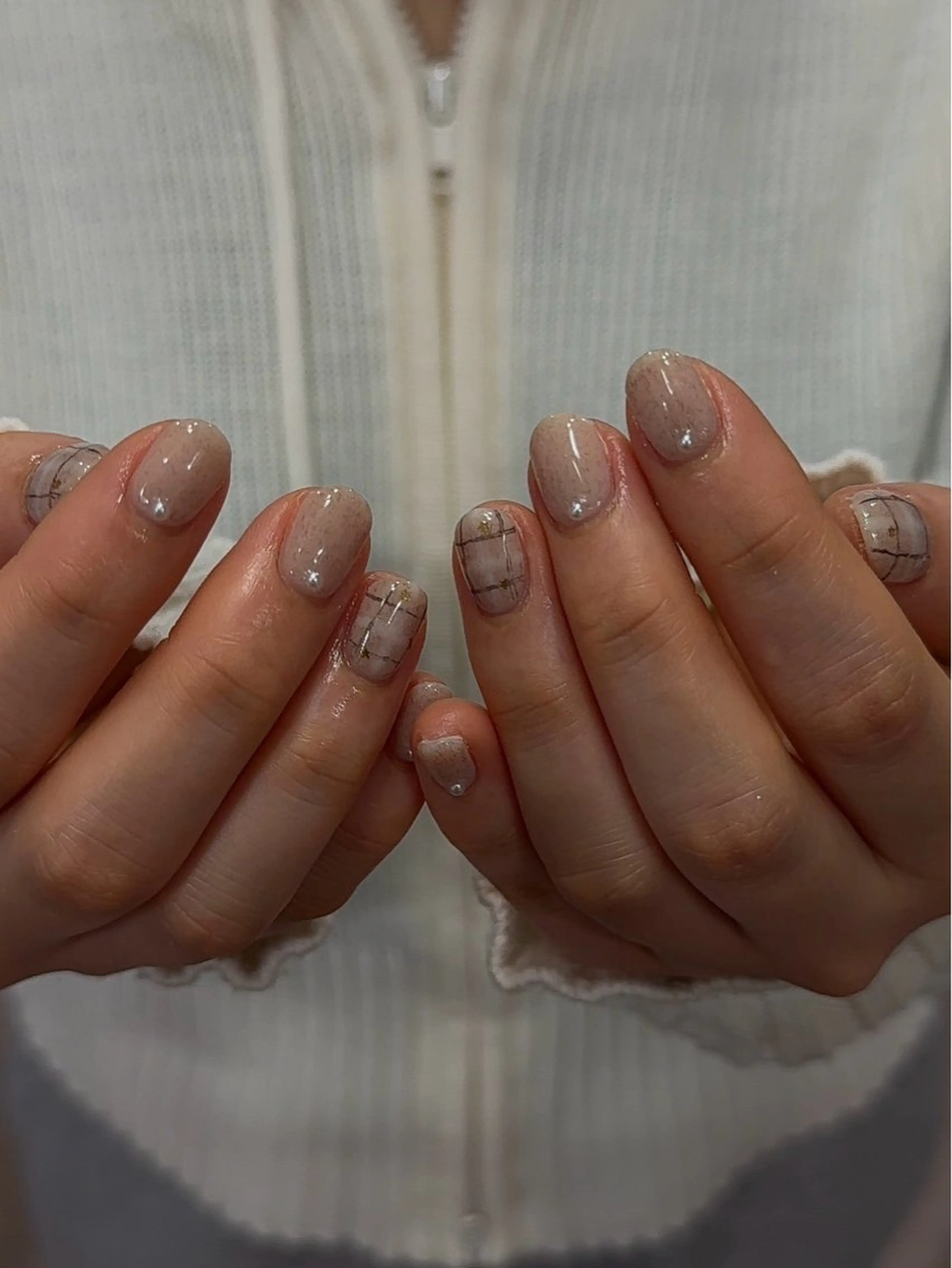 ネイル ジェルネイル 韓国ネイル パラジェル 春ネイル ワンホンネイル ハンドネイル Salon Ｋのネイルデザイン