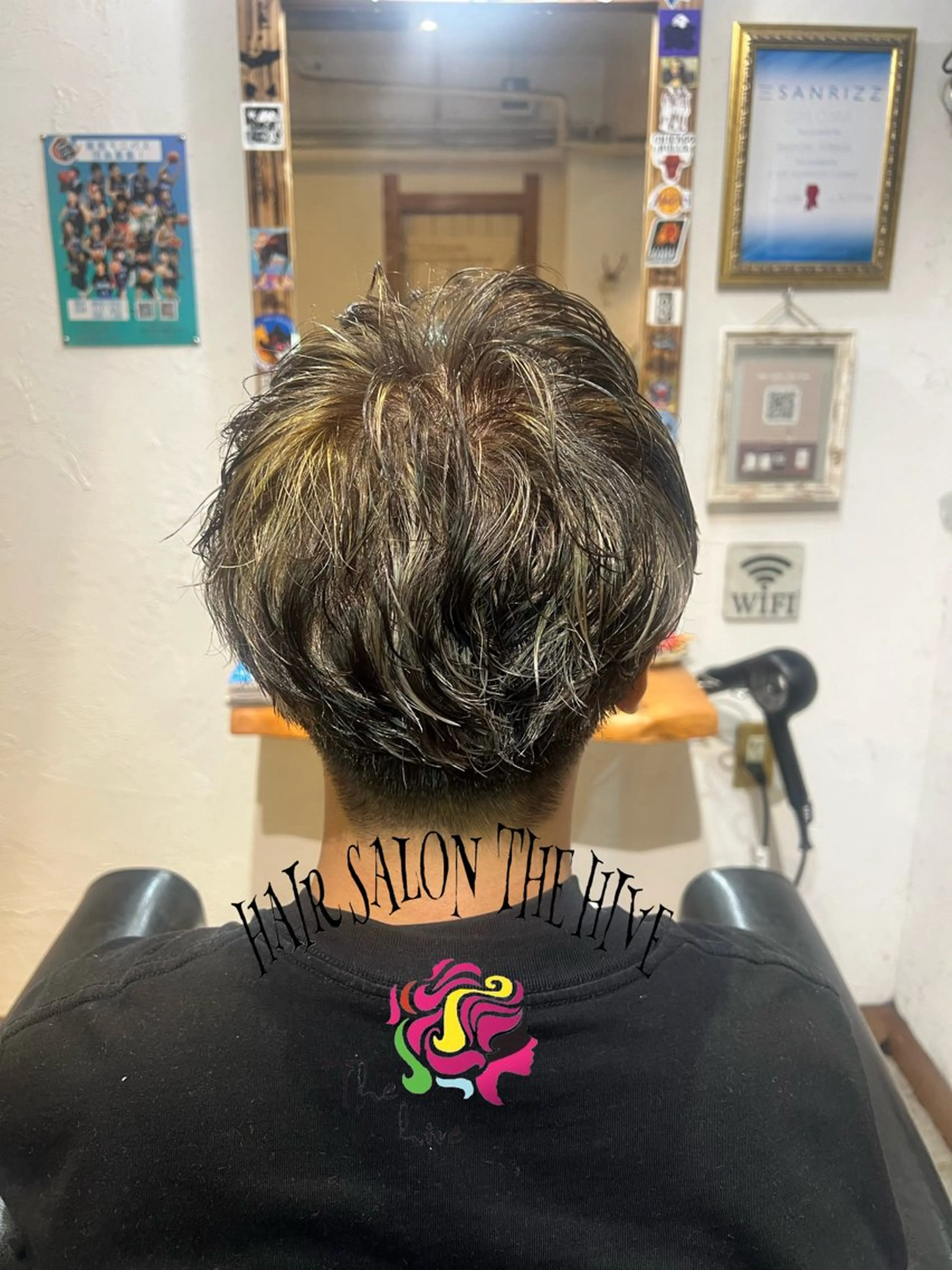 ショート カラー パーマ メンズ カット パーマ 縮毛矯正 トリートメント Hair salon The hiveのヘアスタイル