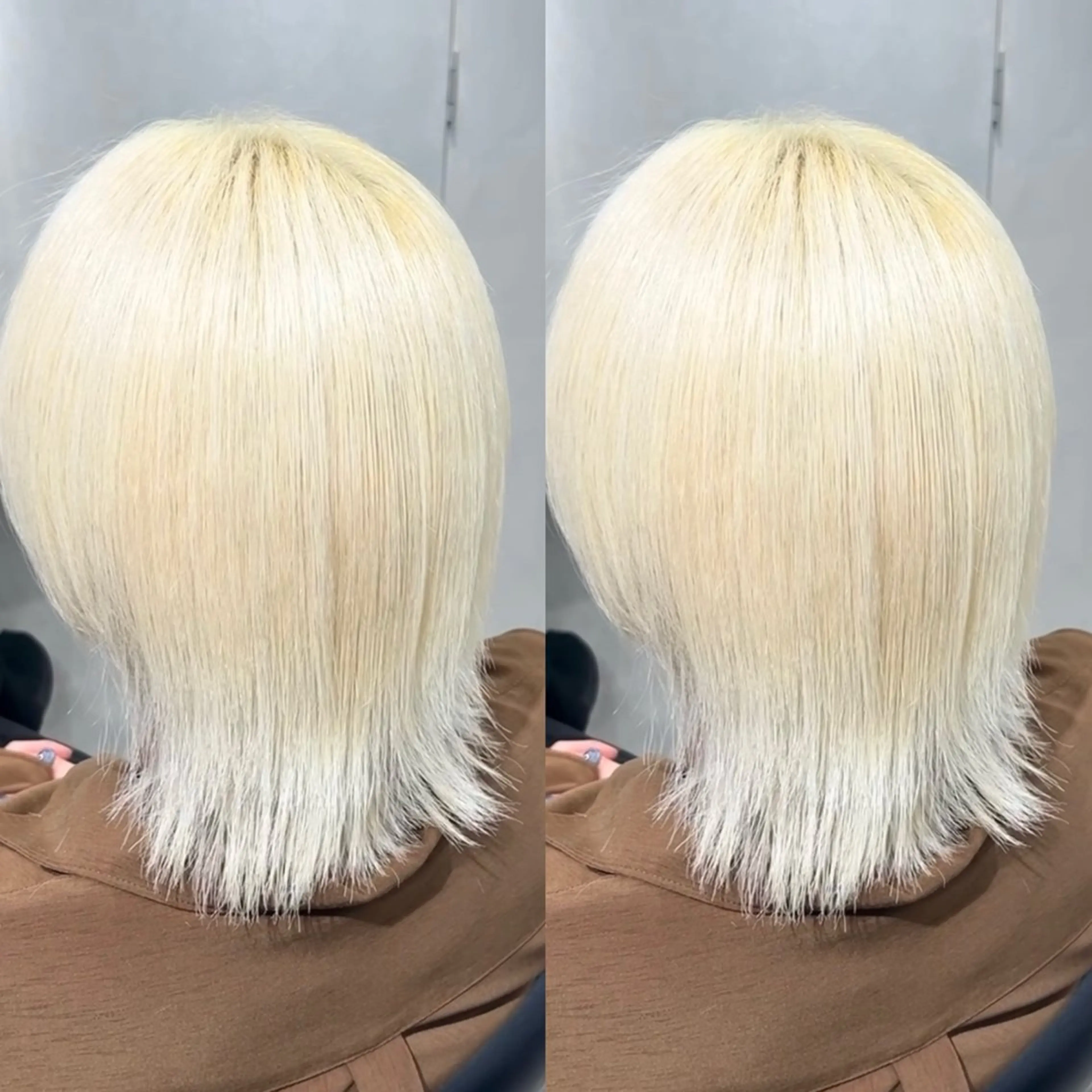 ミディアム カラー ブロンド ヘアカラー 表参道/ハイライト バレイヤージュのヘアスタイル