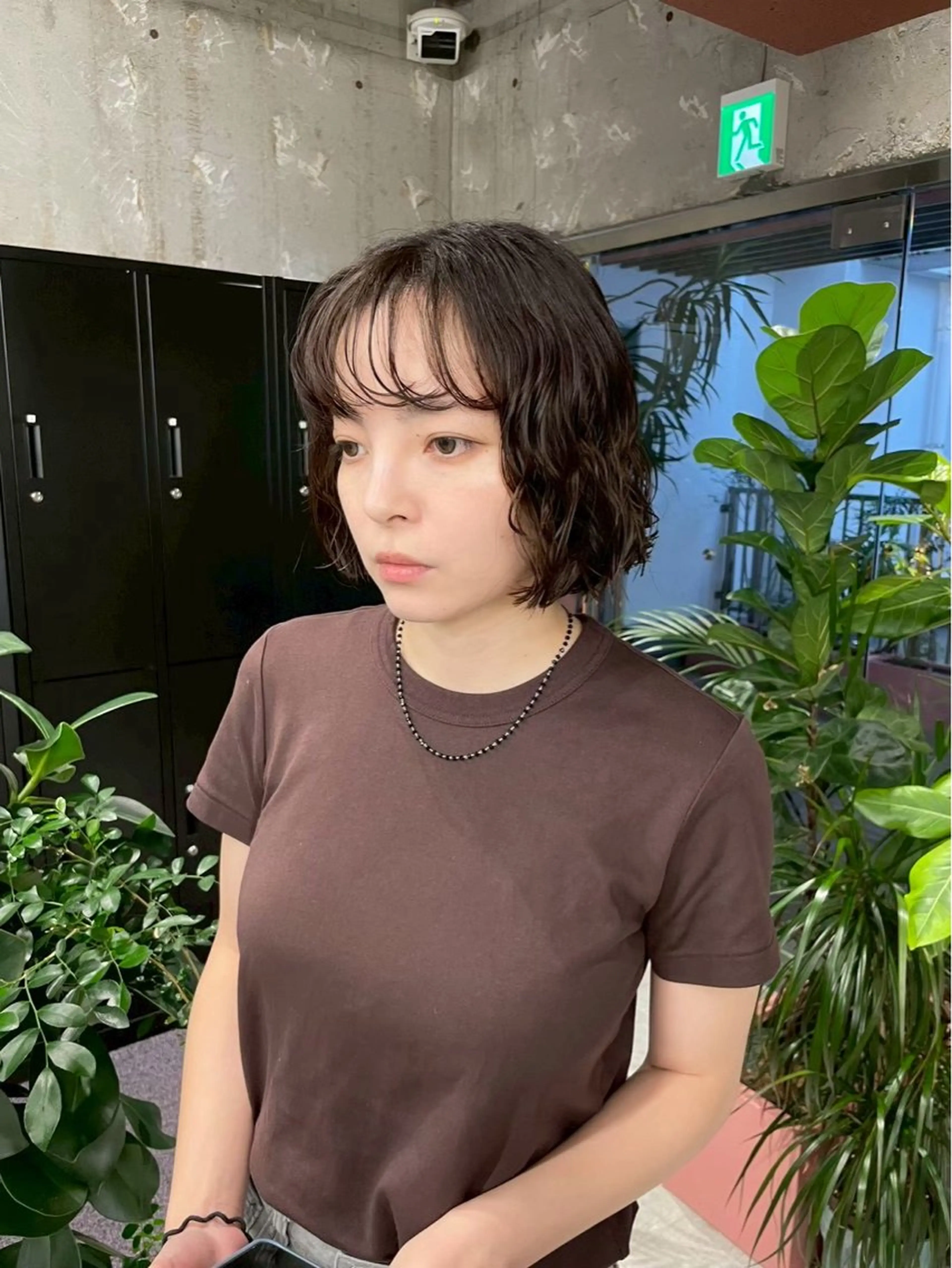 ショート カット ヘアカラー トリートメント MIFA レイヤー／パーマのヘアスタイル