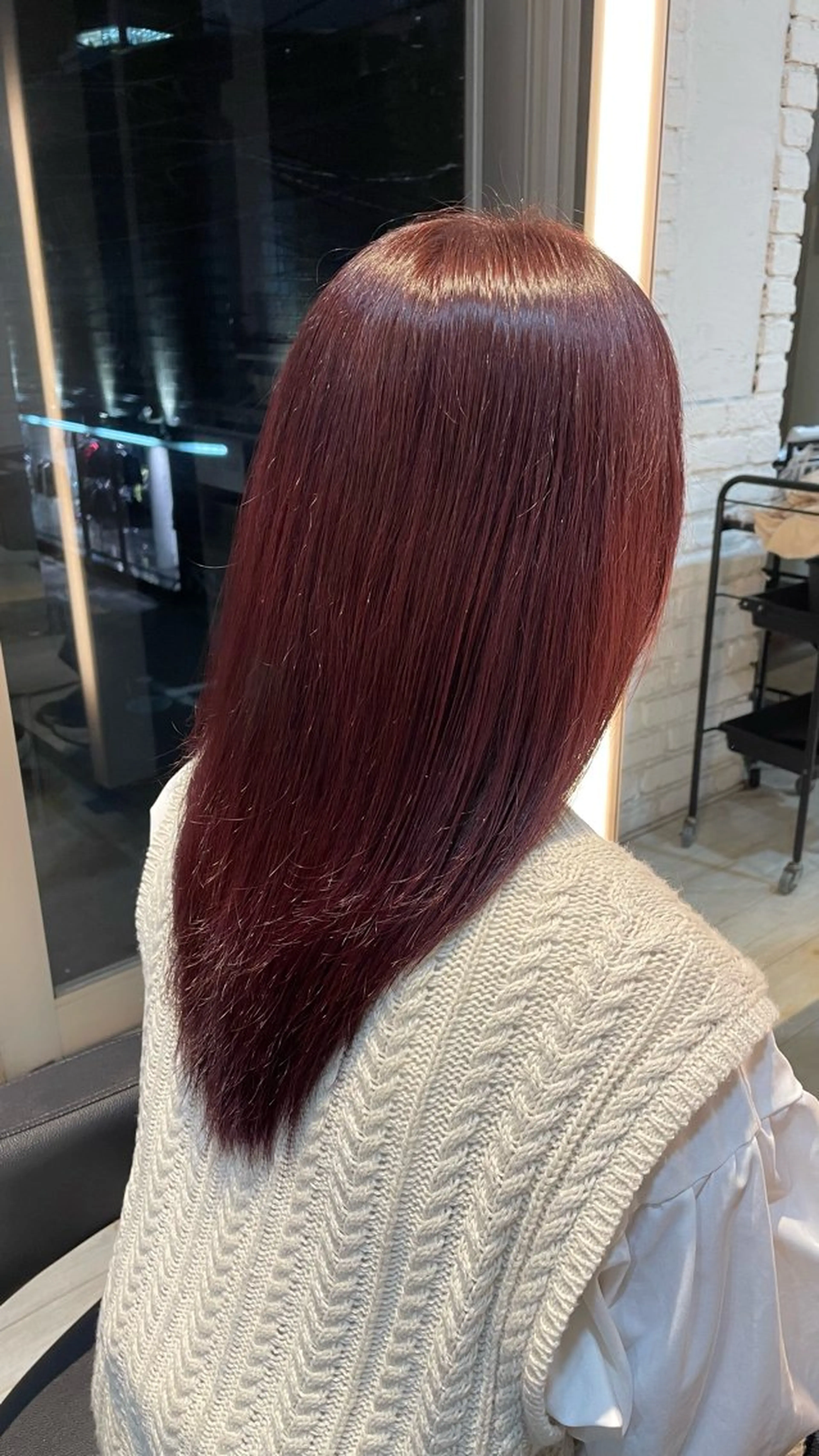 ロング カラー ブリーチ ブリーチなしカラー ピンクカラー ブリーチ/髪質改善/ ハイトーン/暖色のヘアスタイル