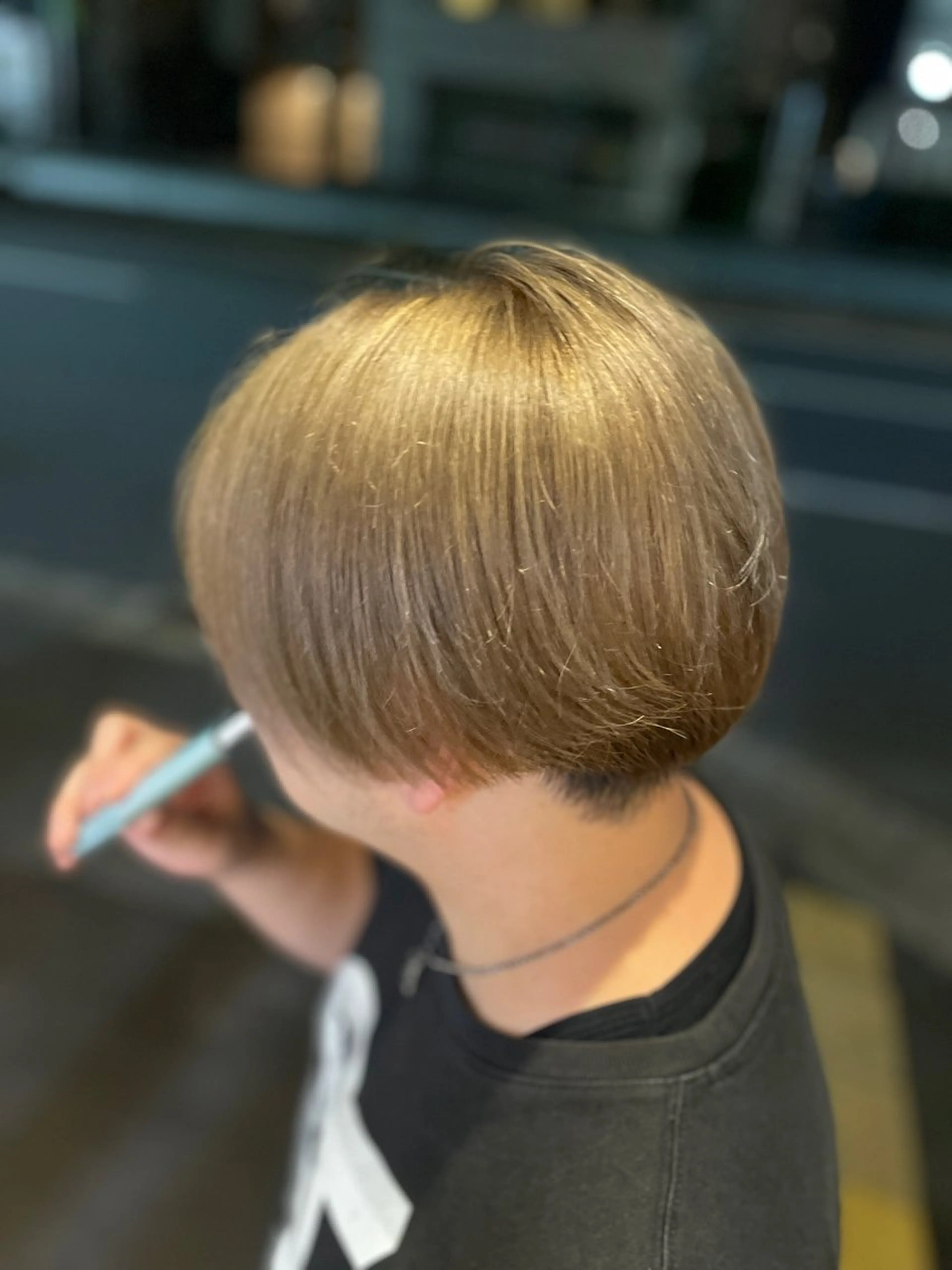 ショート カラー メンズ wakana/ カット/ハイライトのヘアスタイル