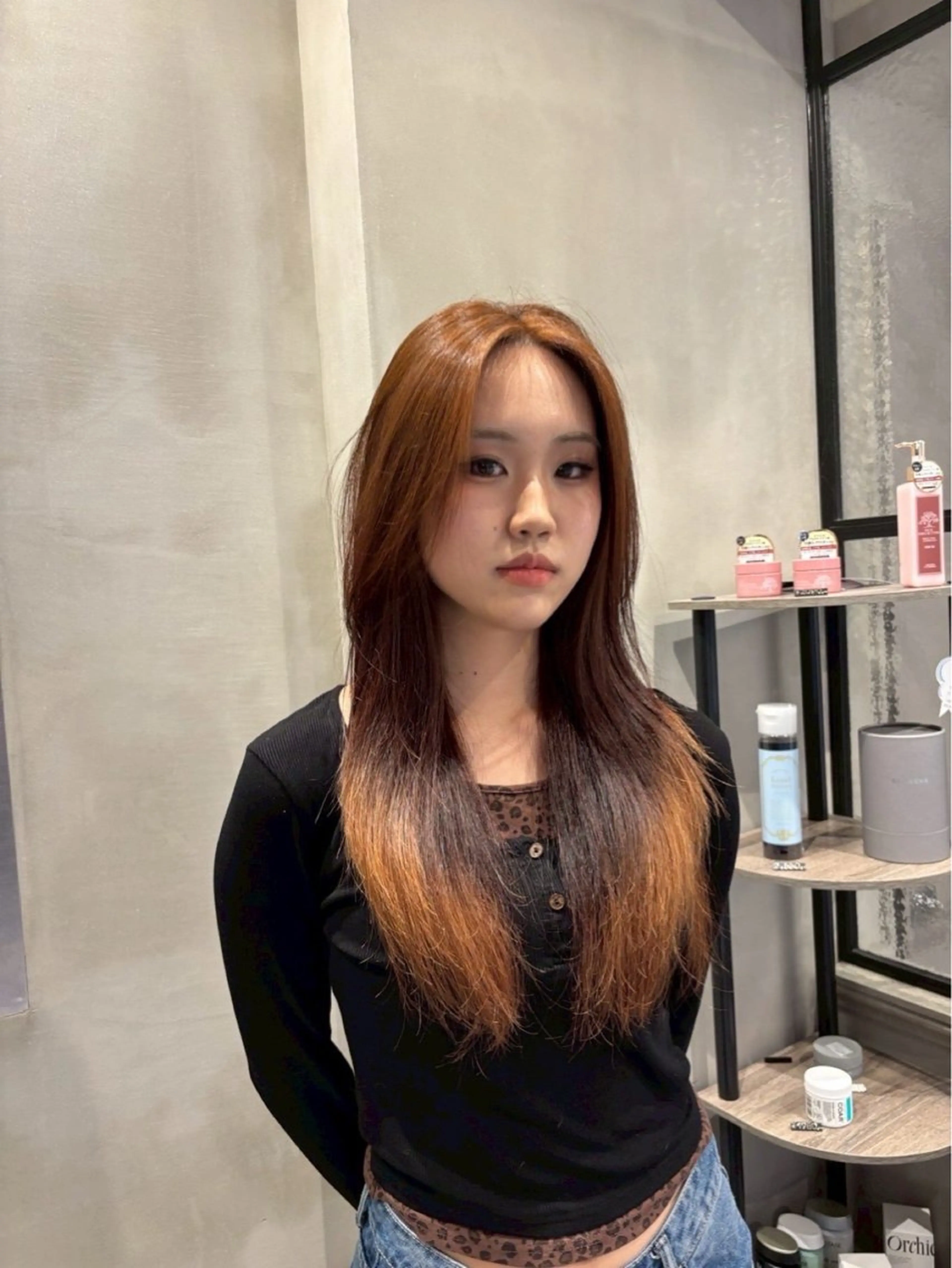 ブリーチなしワンカラー💞🫧の写真