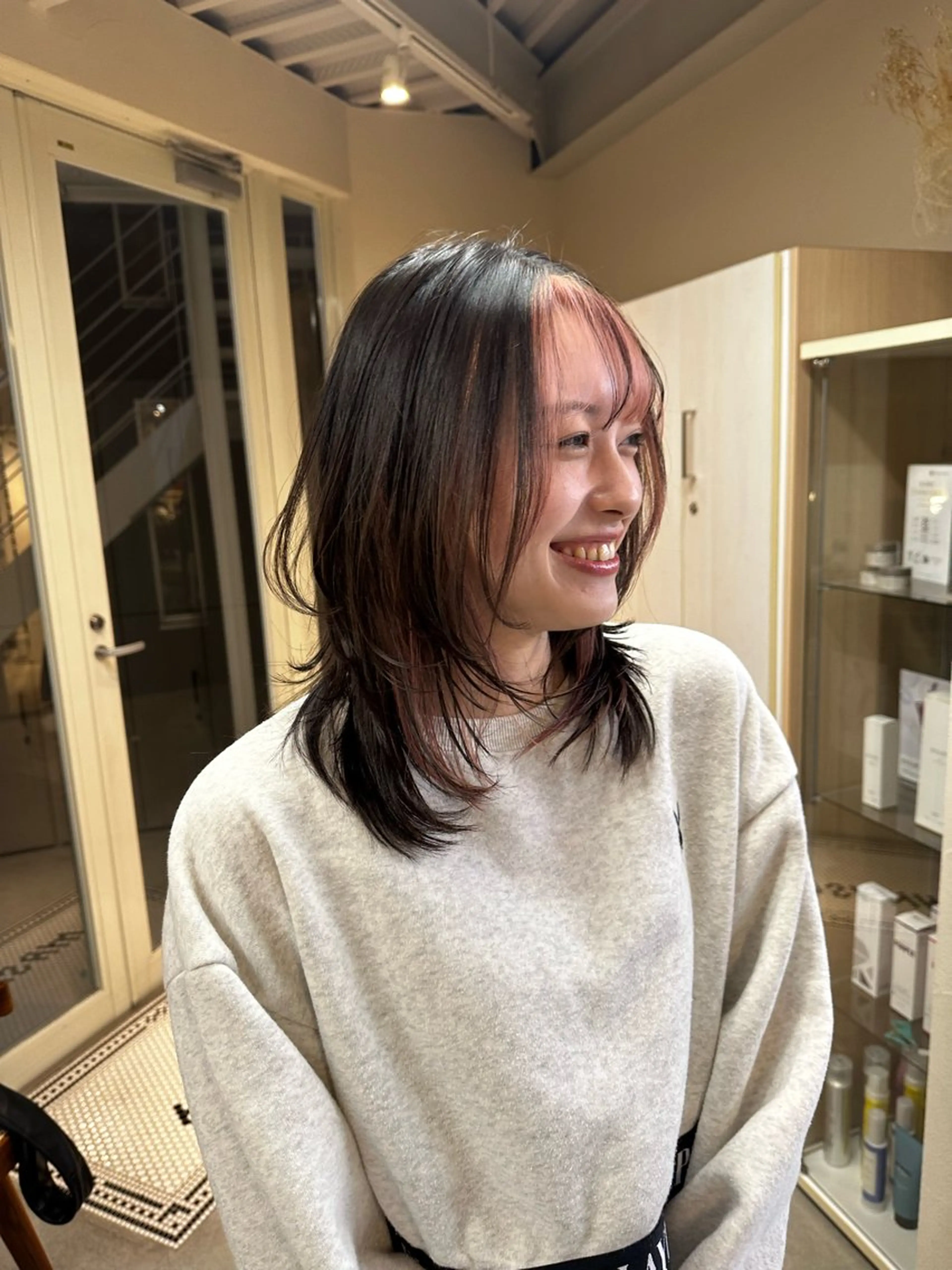 ミディアム カラー ハイトーン×似合わせ 🌱中川慎之介のヘアスタイル