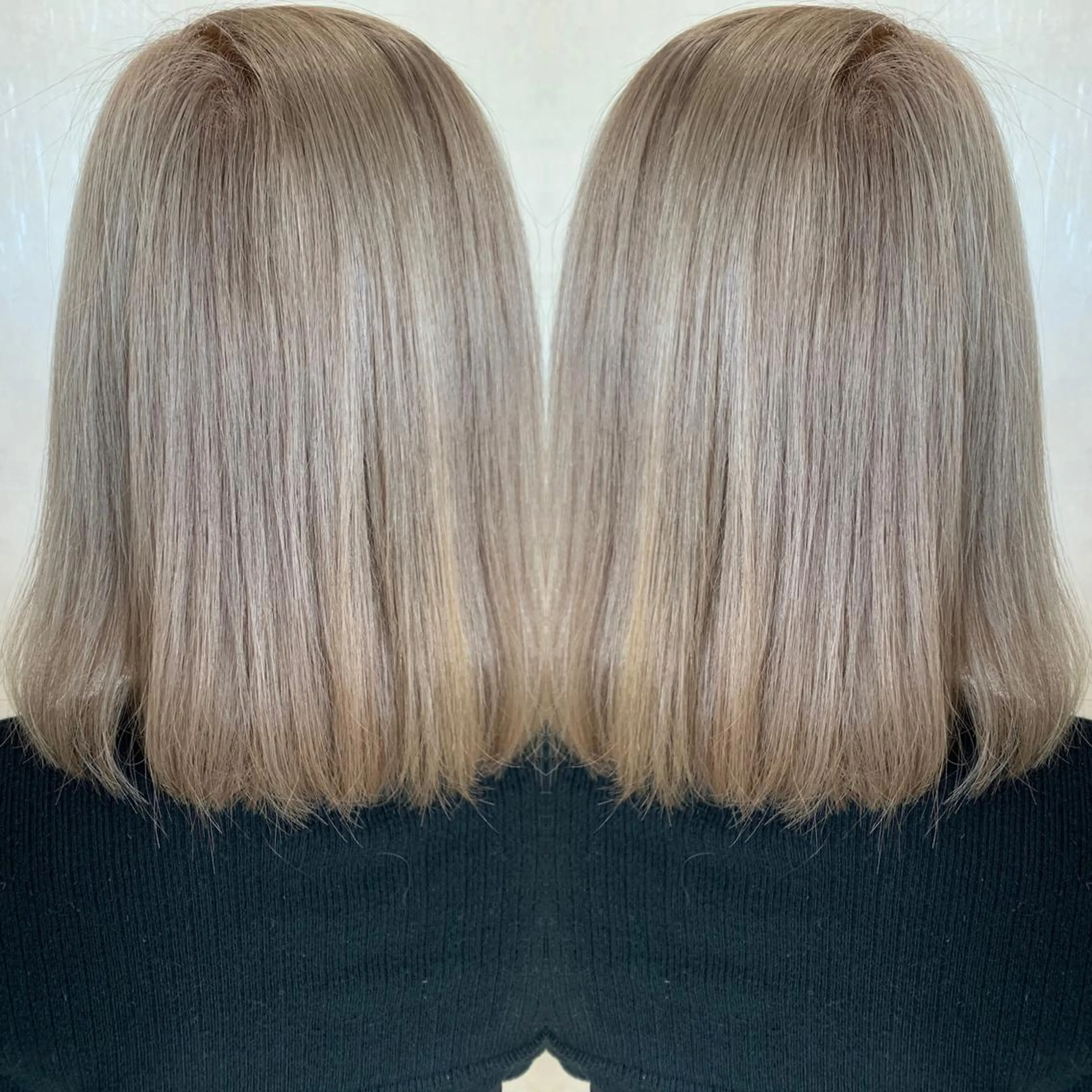 ショート カラー ベージュカラー ヘアカラー トリートメント LUXBE LUCEのヘアスタイル