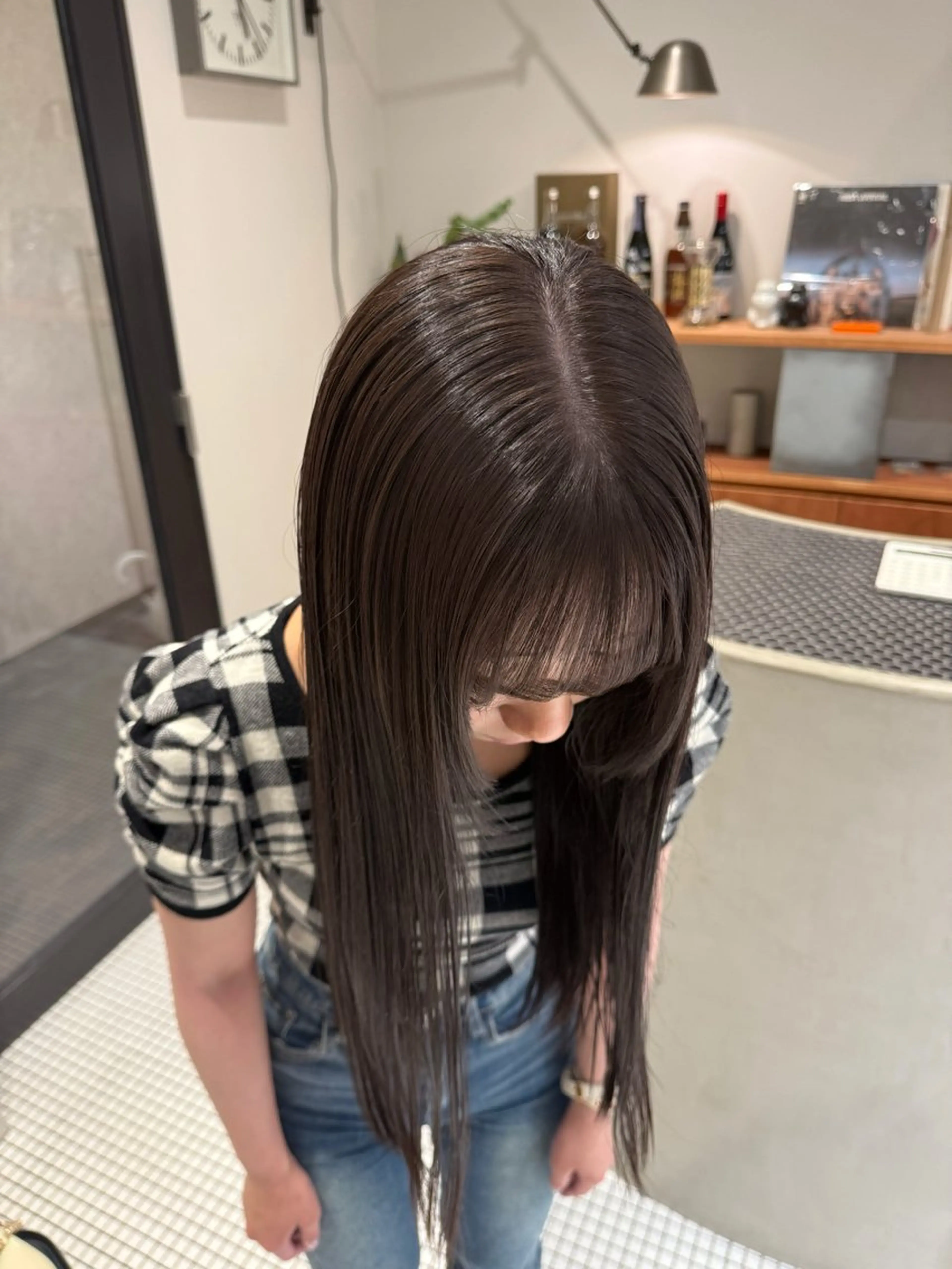 ロング カラー 透明感カラー グレージュ ヘアカラー トリートメント コノカ/暖色カラー/ 透明感カラーのヘアスタイル