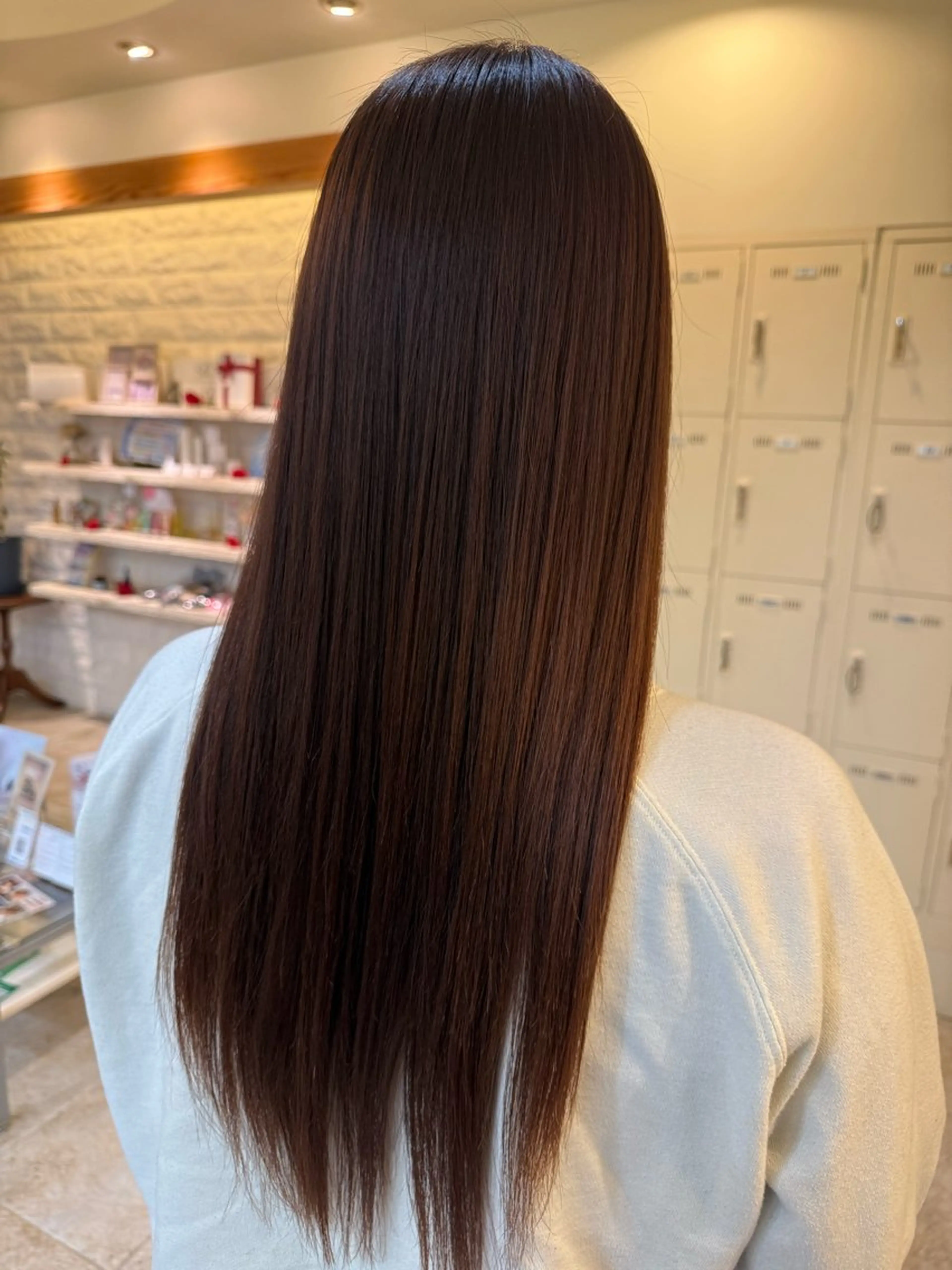 ロング 縮毛矯正 トリートメント 端野七海 縮毛矯正のヘアスタイル