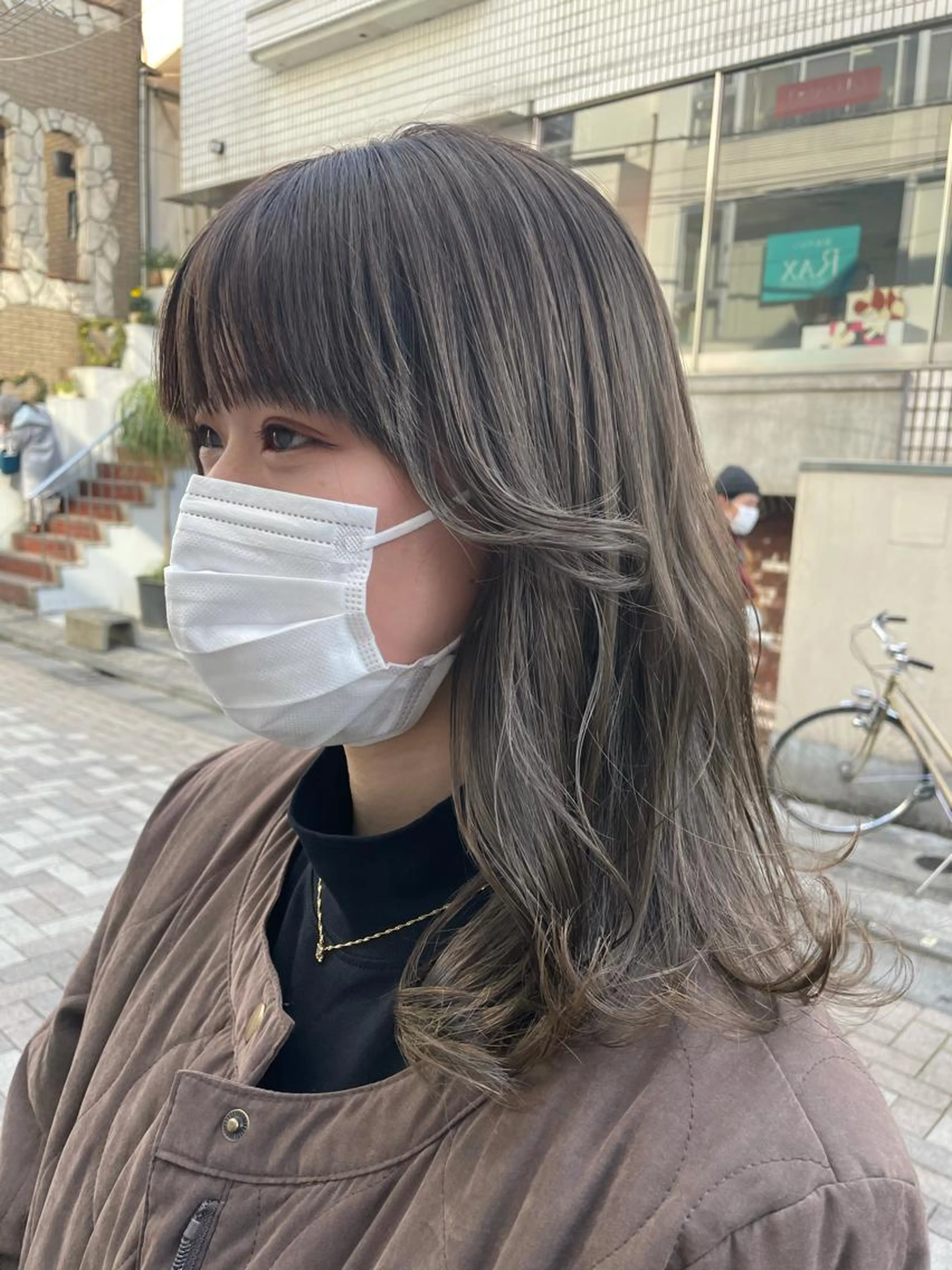 《💫ミニモ限定30%off》前髪カット+透け感カラー+髪質改善トリートメント🧼限定価格の写真