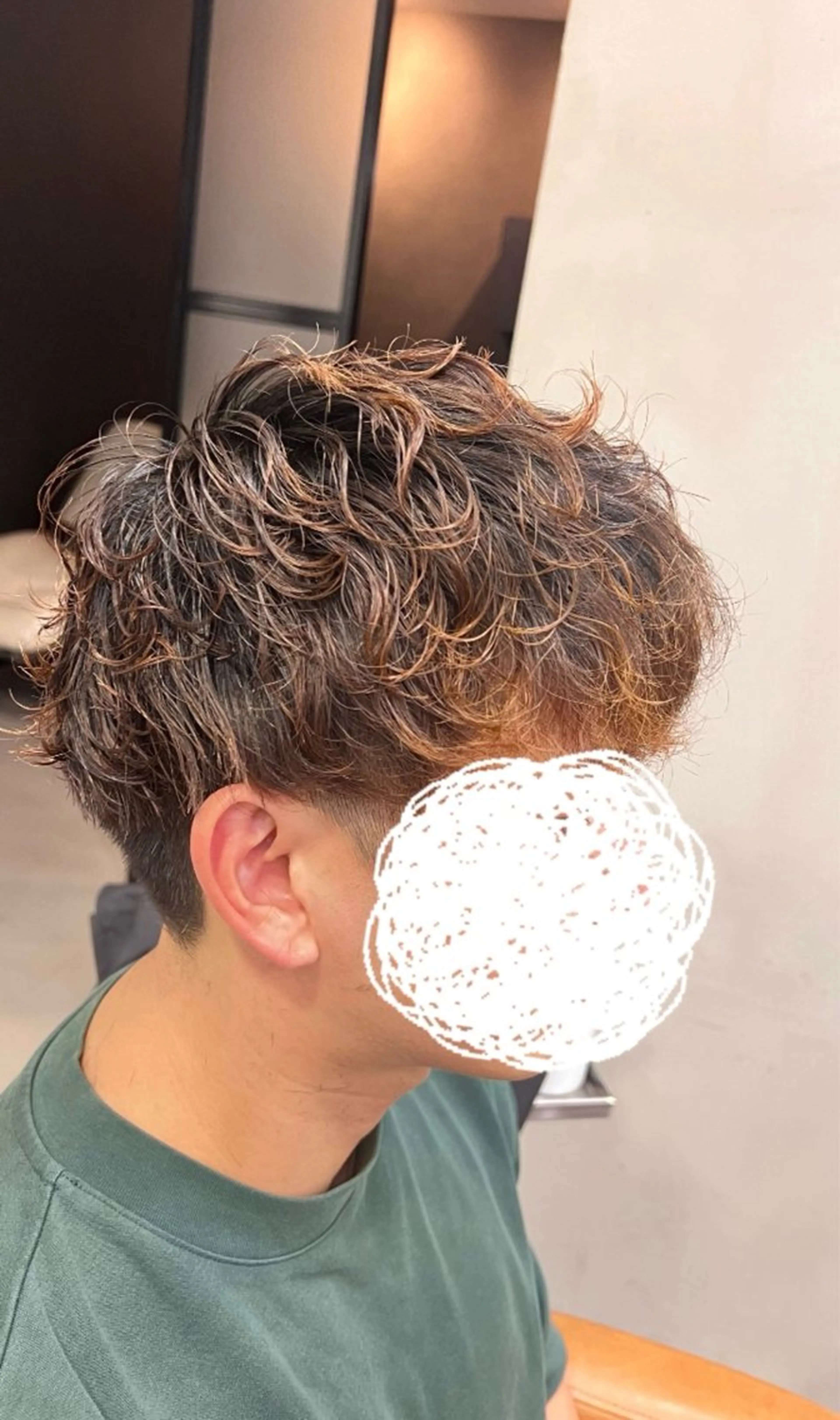 パーマ メンズ マッシュ メンズパーマ カットモデル募集中 ヤマダ レオのヘアスタイル