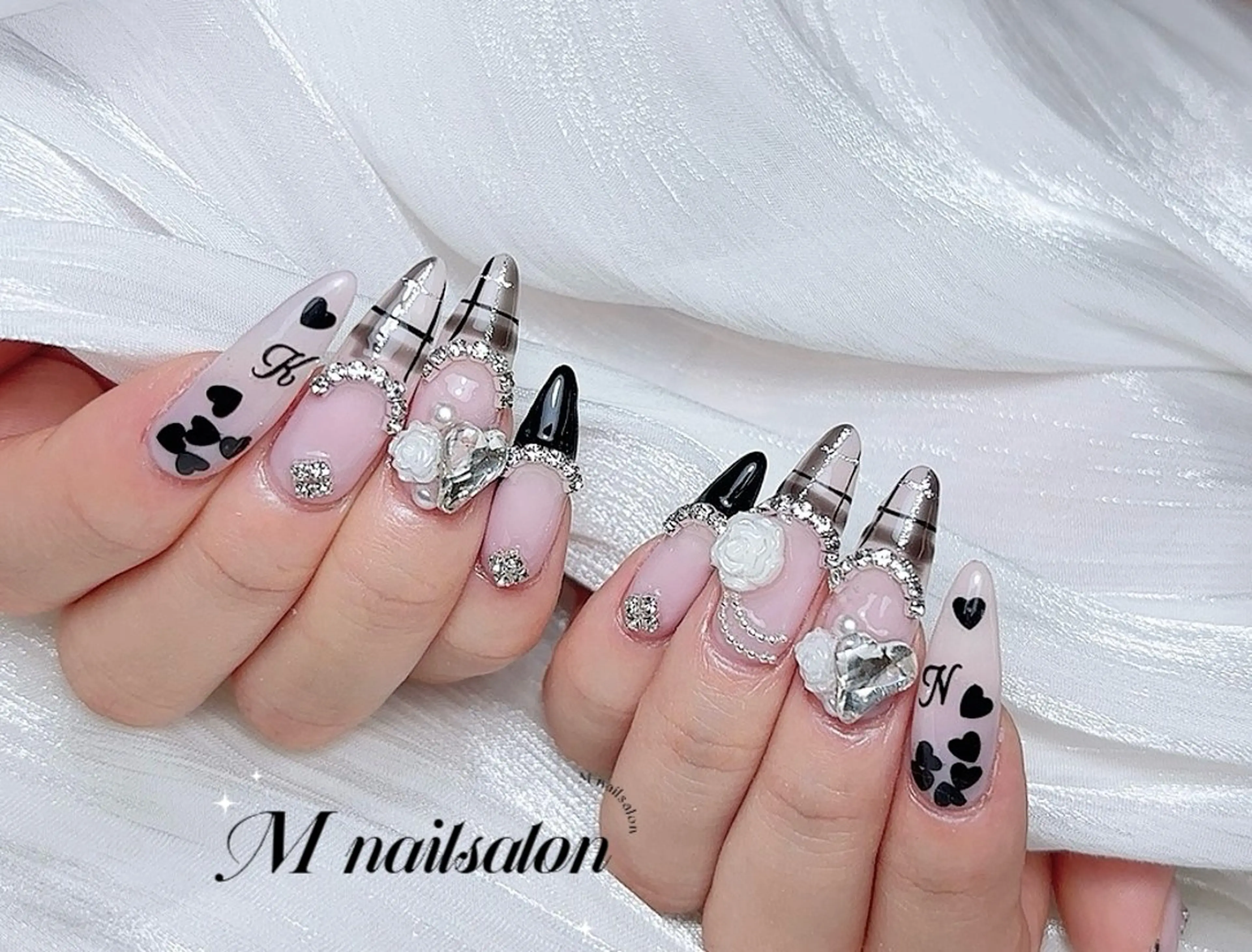 ネイル ハンドネイル M🌷nail 長さだし専門店のネイルデザイン