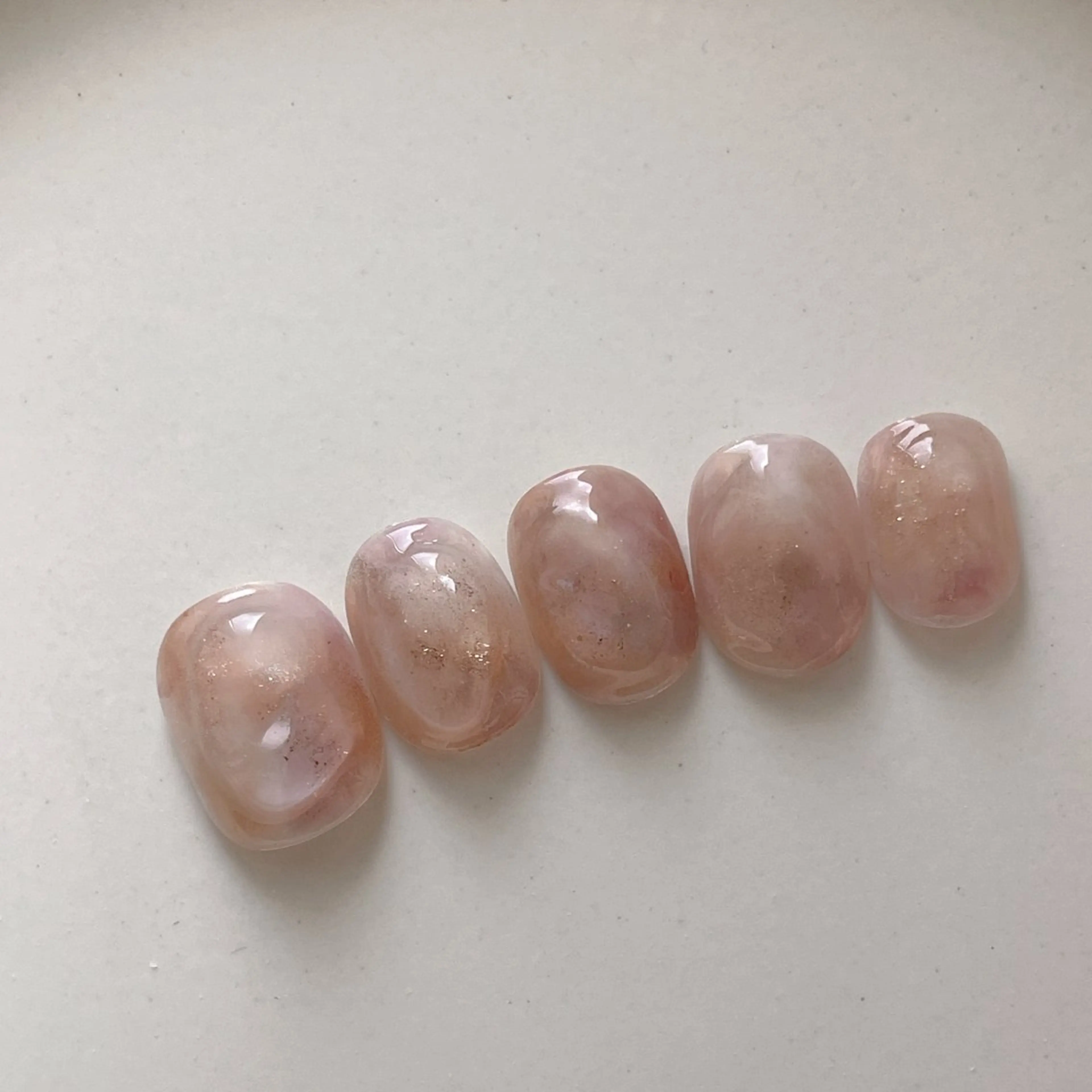 ネイル 大理石ネイル(マーブル) ニュアンスネイル オフィスネイル ワンカラーネイル Colorer'me クロレミーのネイルデザイン