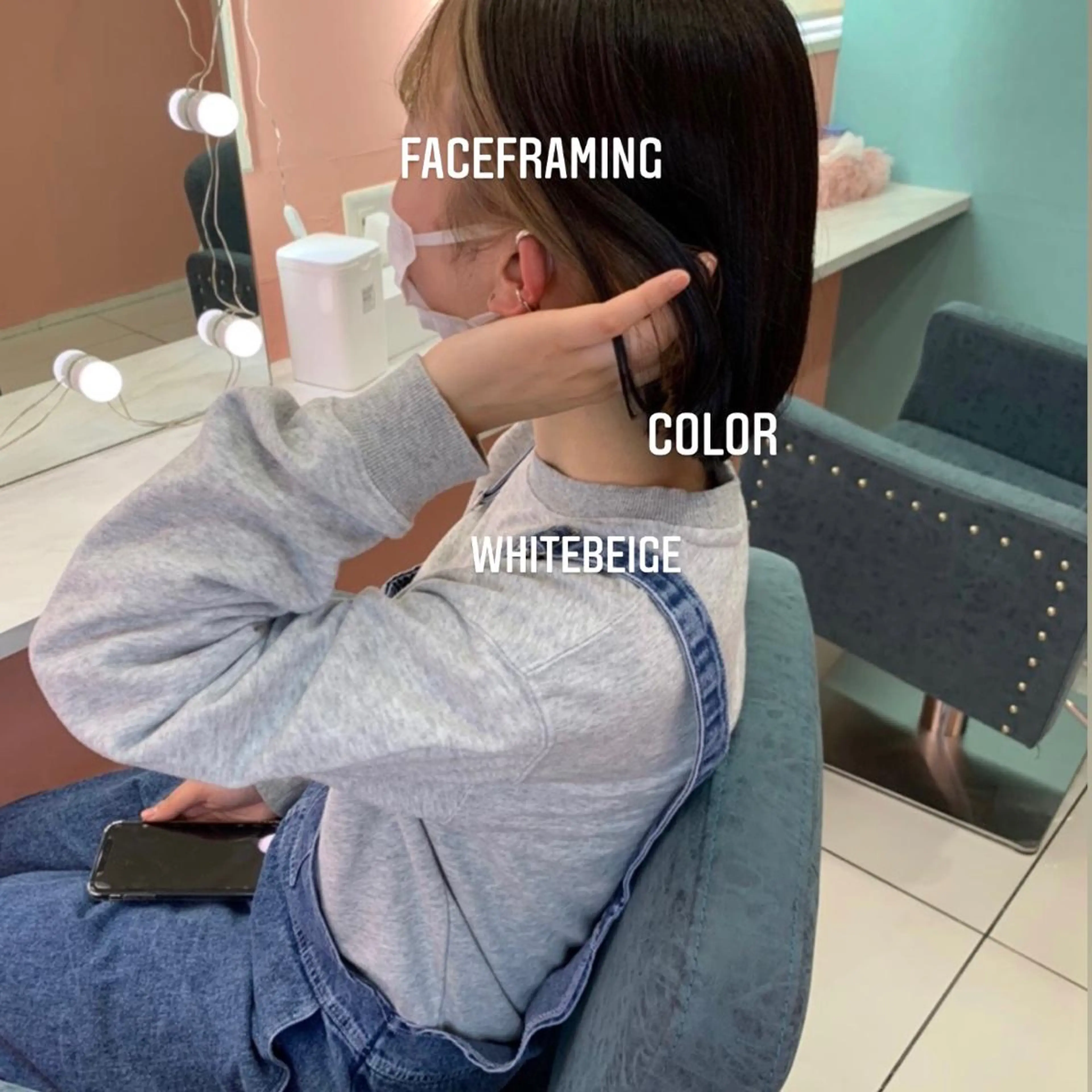 ショート カラー ヘアカラー エクステ エクステ🩵ブリーチ 韓国ヘア🩵KAEのヘアスタイル