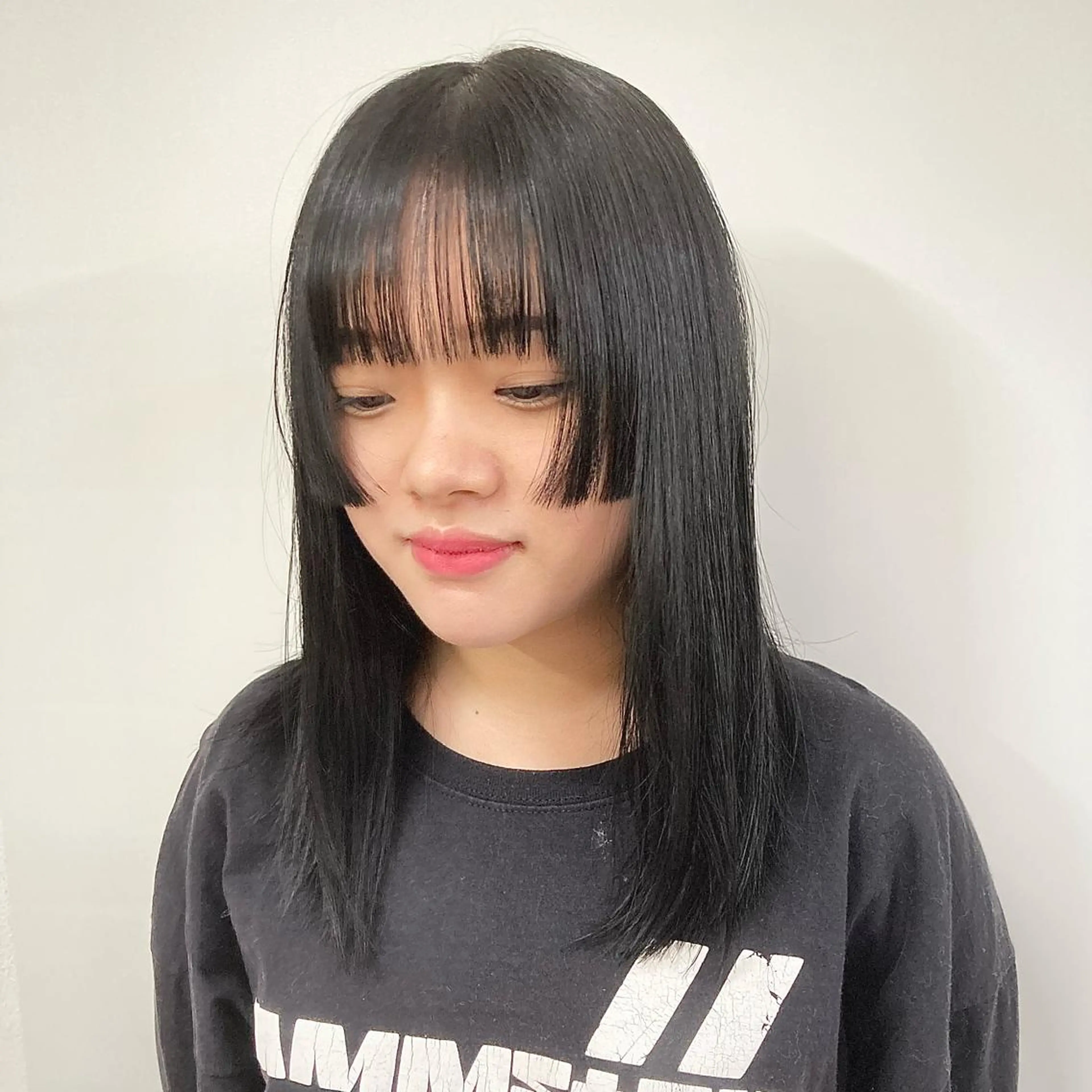 ミディアム カラー パーマ ヘアアレンジ ウルフレイヤー エクステ/kokiのヘアスタイル