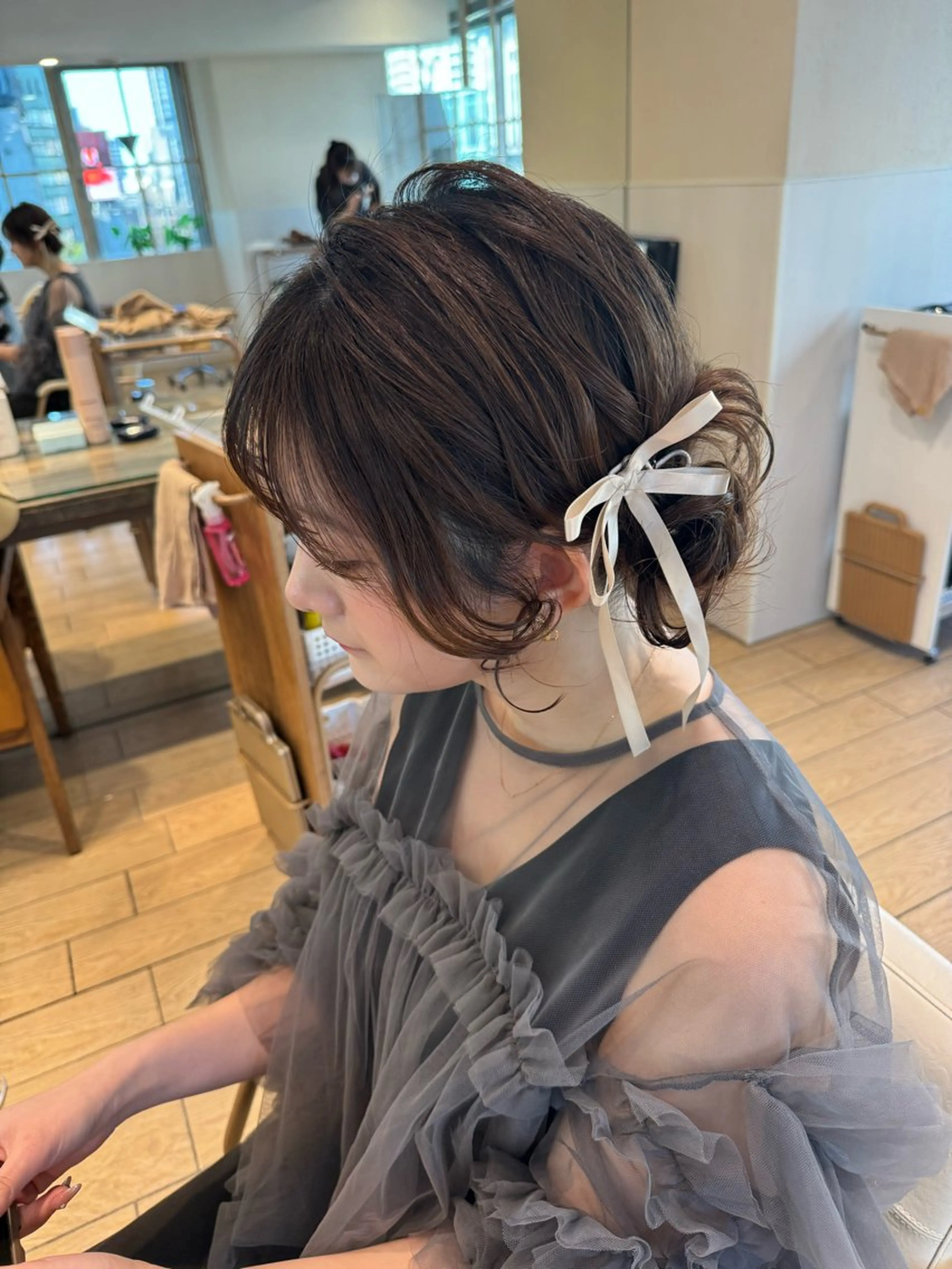 ヘアアレンジ ヘアセット yuki/表参道 ／オリーブカラー🍈のヘアスタイル