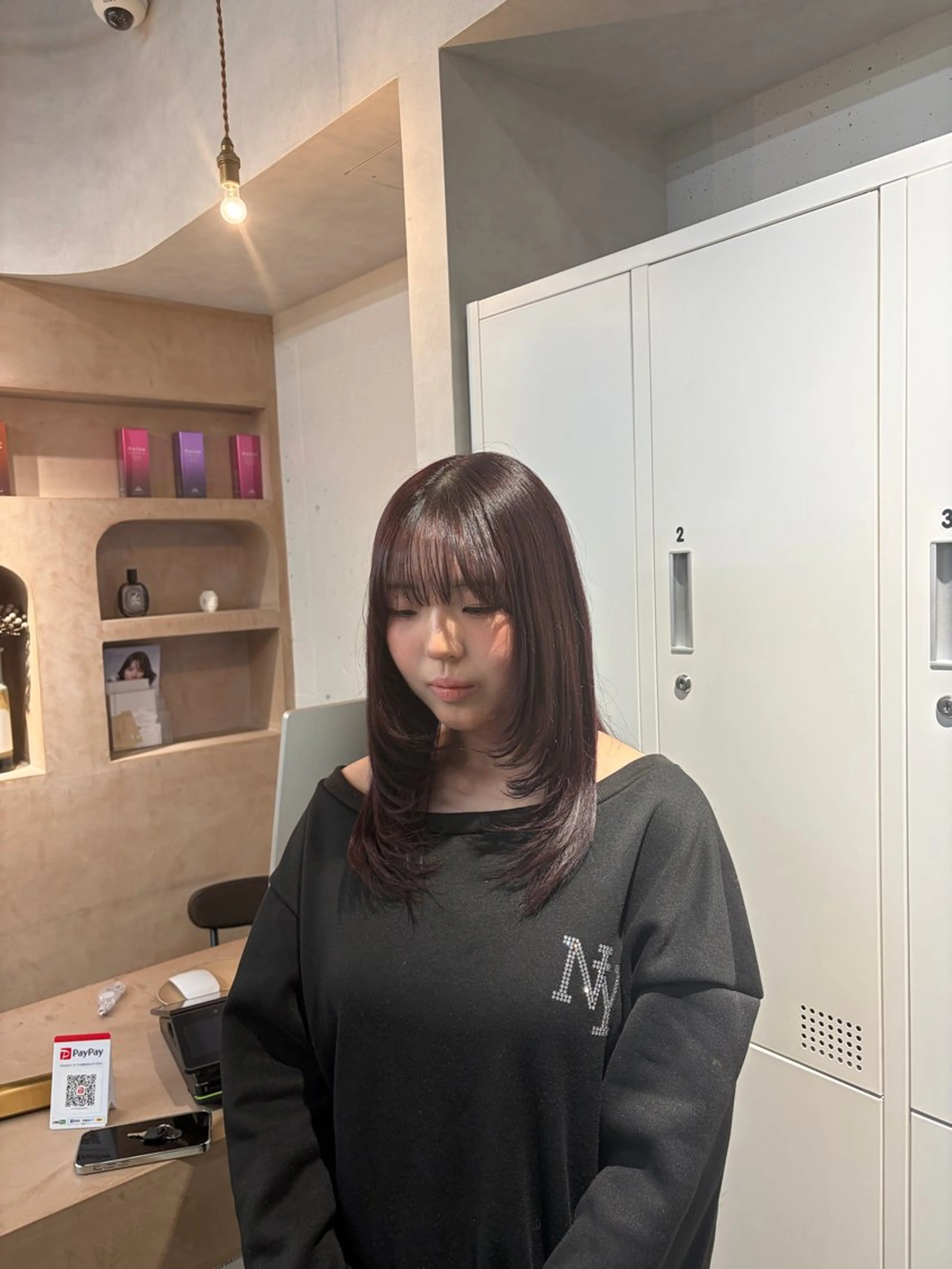 セミロング 顔まわりレイヤー 顔周りカット レイヤーカット ひなた-YUCCA- elua⭐️のヘアスタイル