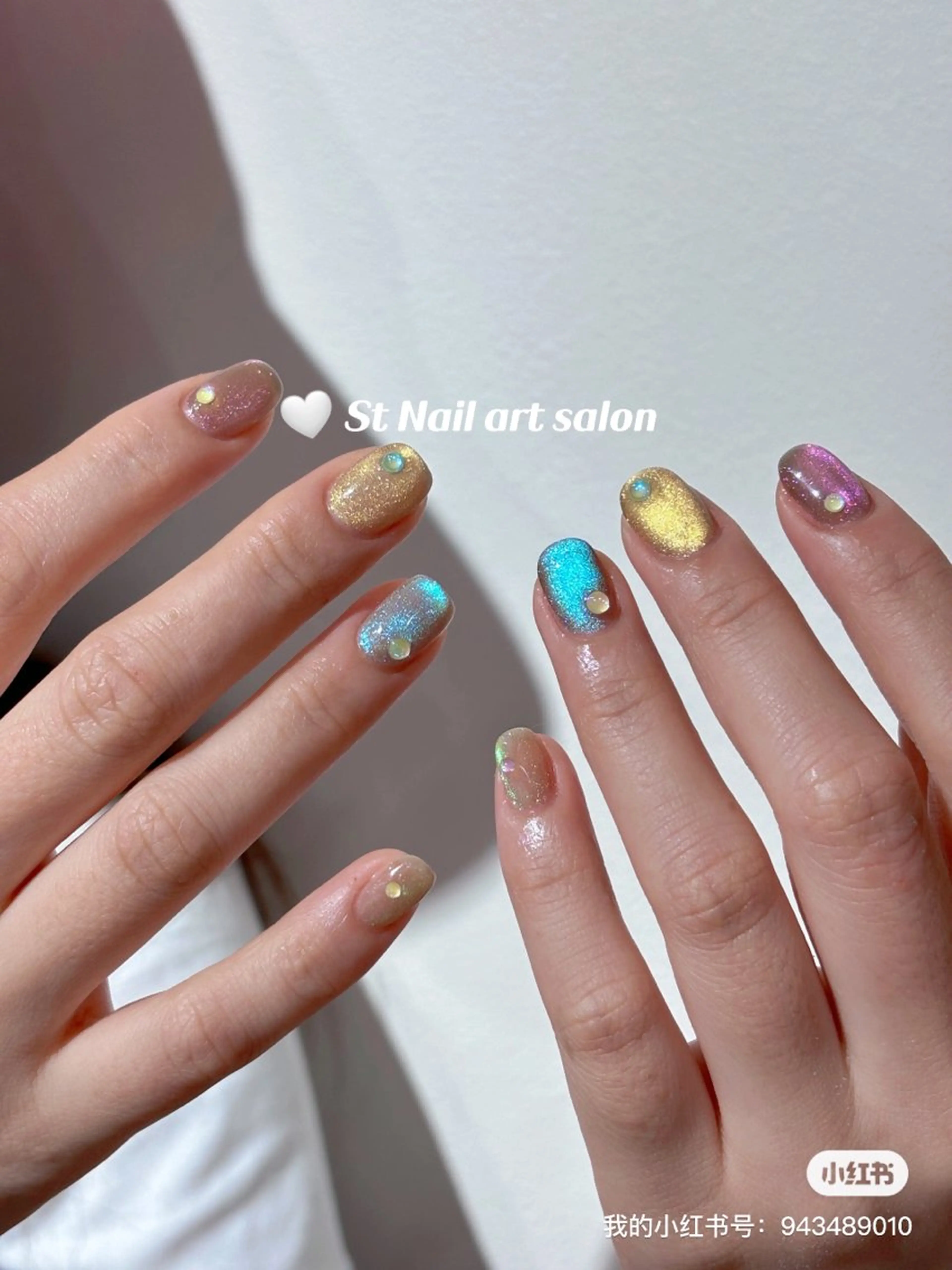 ネイル マグネットネイル ハンドネイル St Nail Matsudoのネイルデザイン