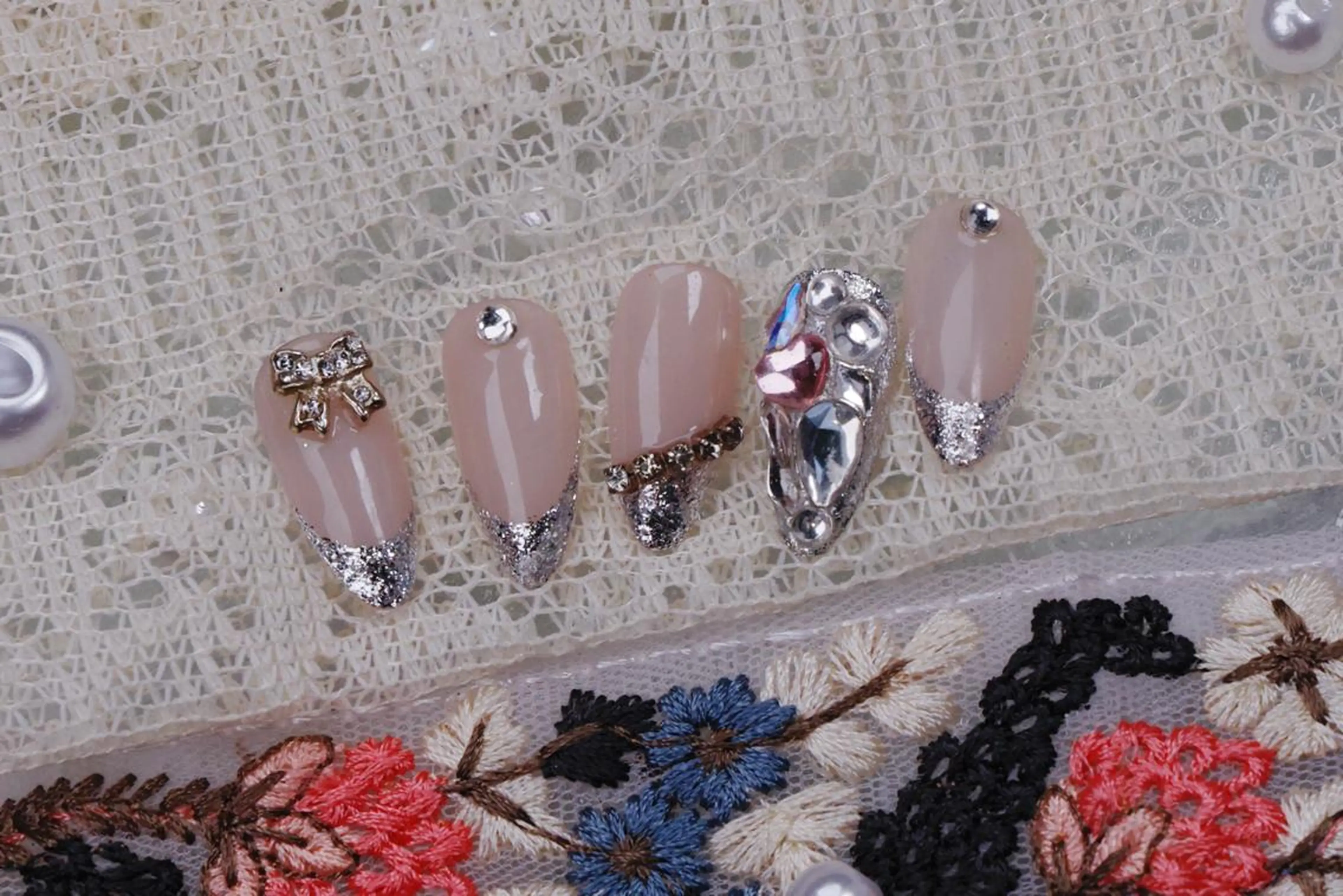 ネイル ハロウィン ロングネイル マグネットネイル スカルプネイル ネイルチップ MSSugar Nailのネイルデザイン