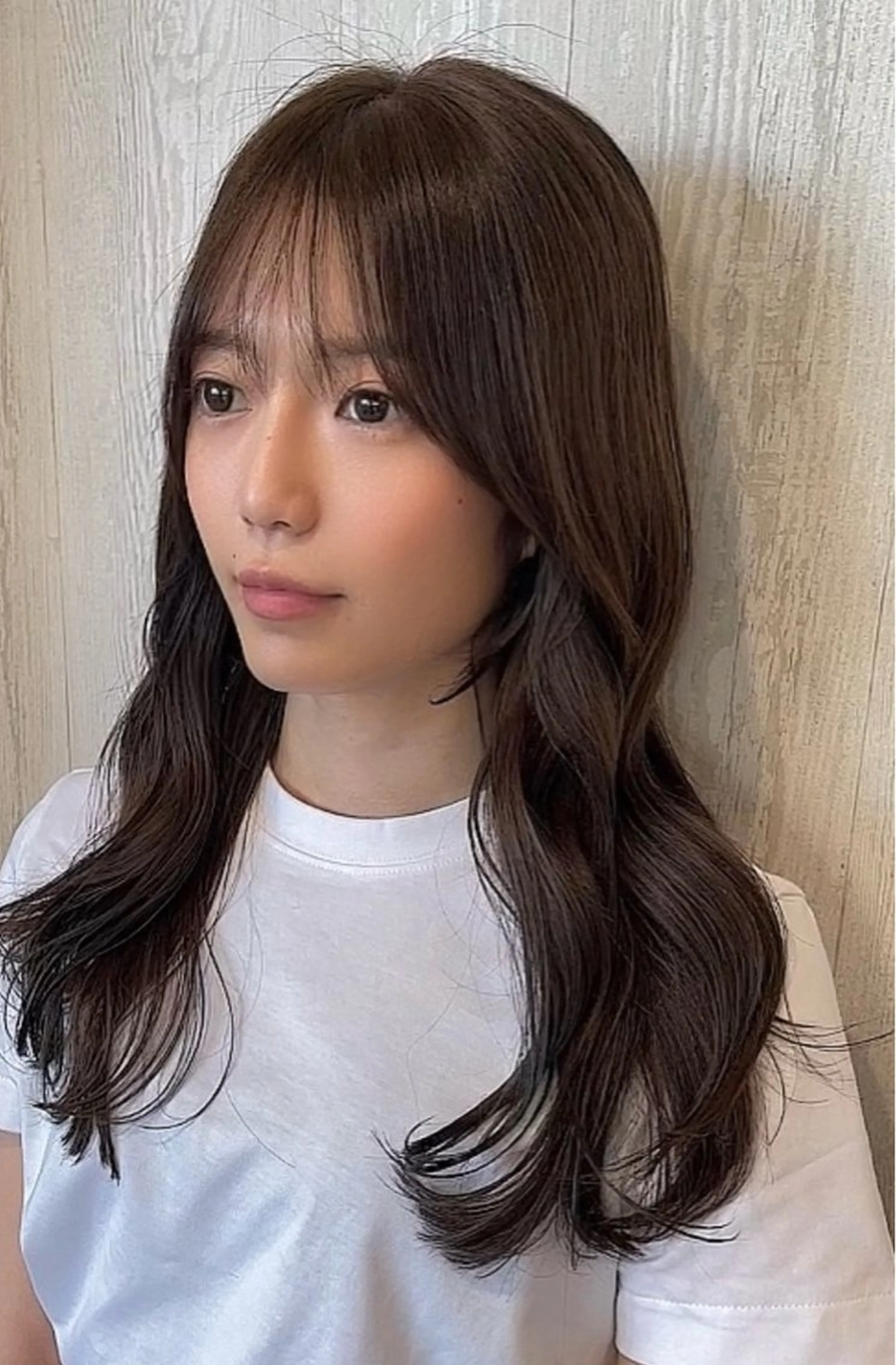 ロング カラー 顔まわりレイヤー 髪質改善 レイヤーカット トリートメント カット ヘアカラー トリートメント 河合秀明/ショート /ボブ/レイヤーのヘアスタイル