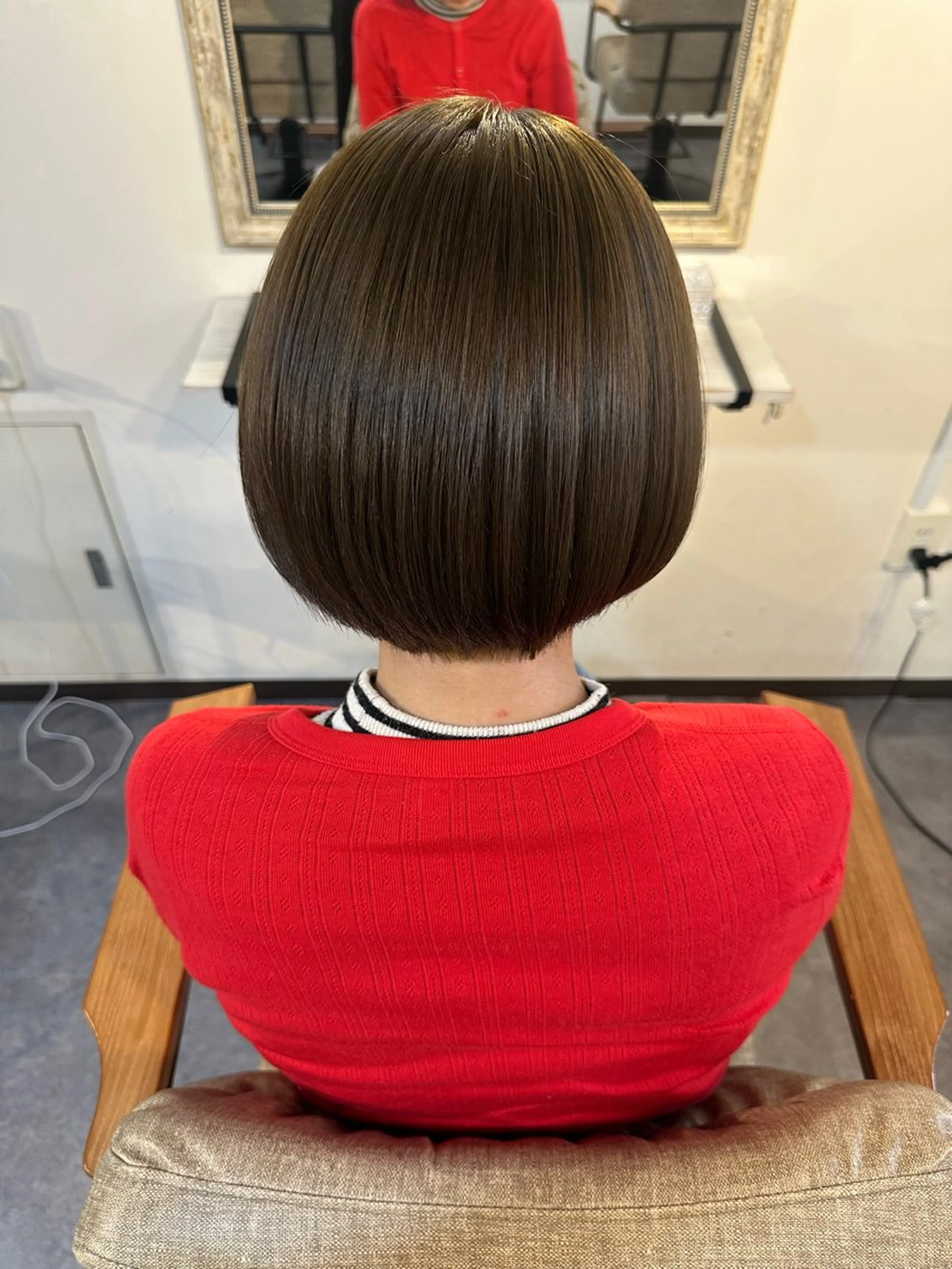 カラー ブリーチ ダブルカラー ブリーチなしカラー ヘアカラー Sherry/R 三川町　木村祐里奈のヘアスタイル