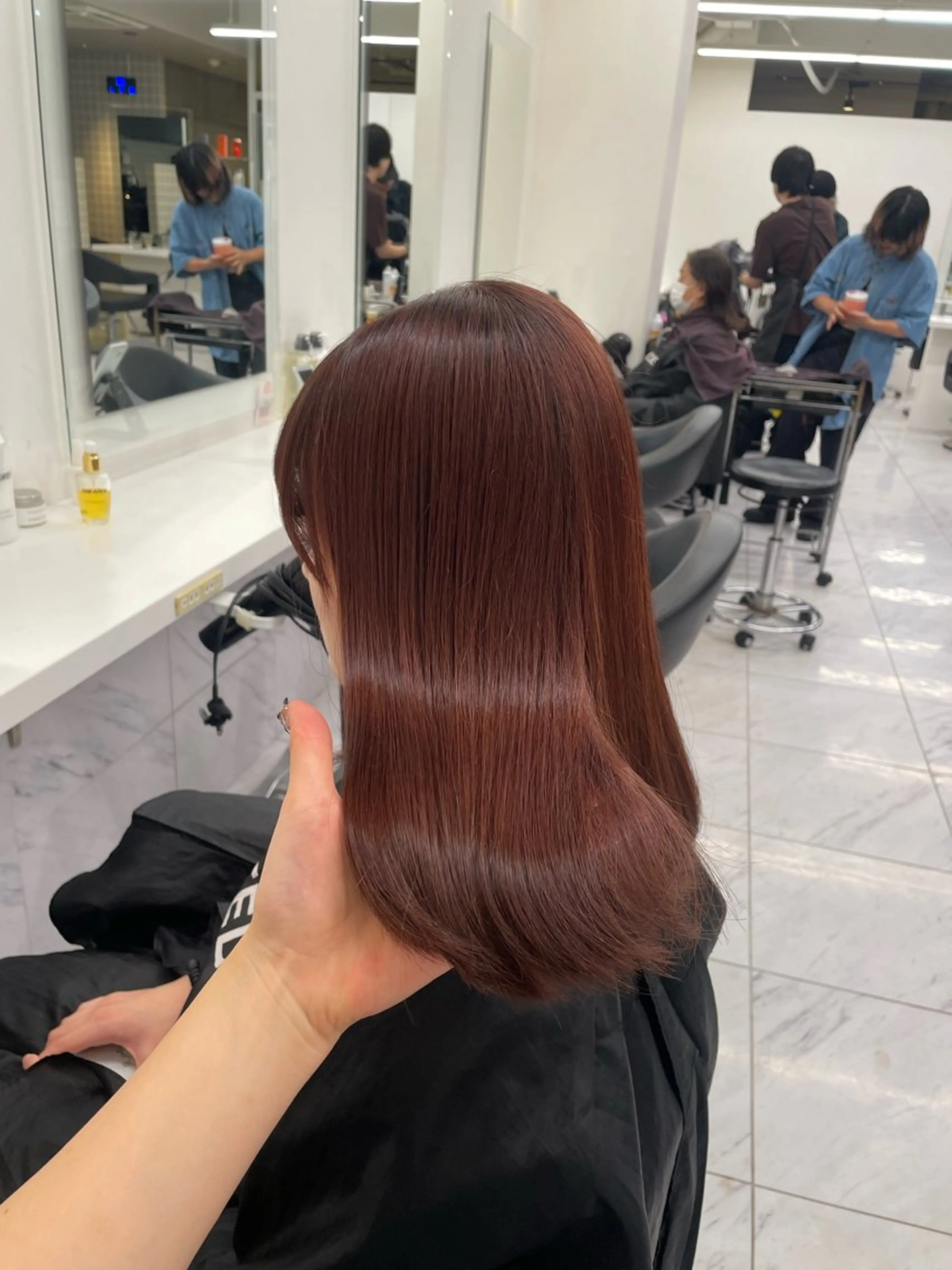ミディアム カラー ヘアアレンジ ヘアカラー トリートメント ヘアセット 💗横浜美容室 💗HARUNAのヘアスタイル