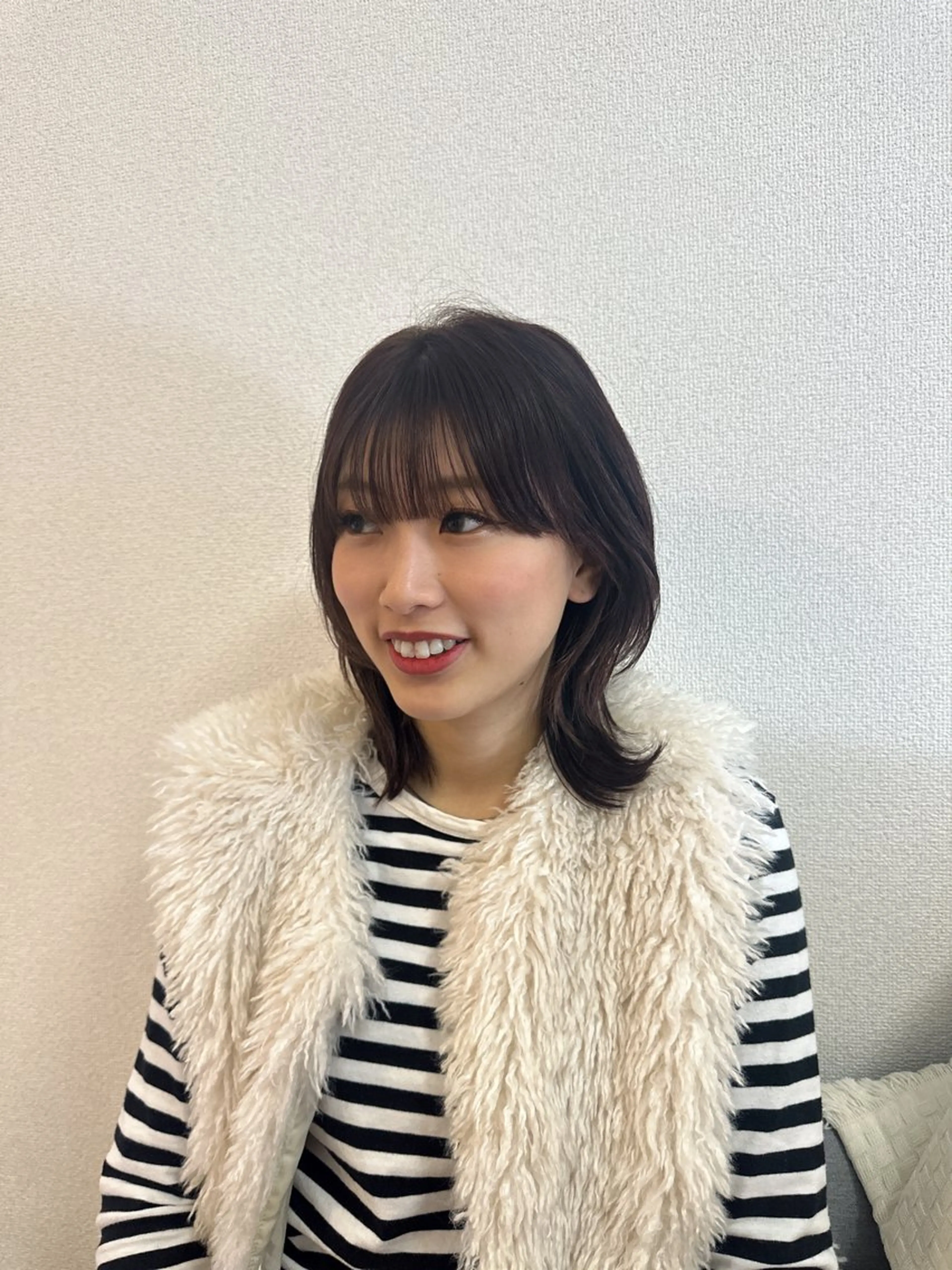 ミディアム カラー 森田 真由香のヘアスタイル