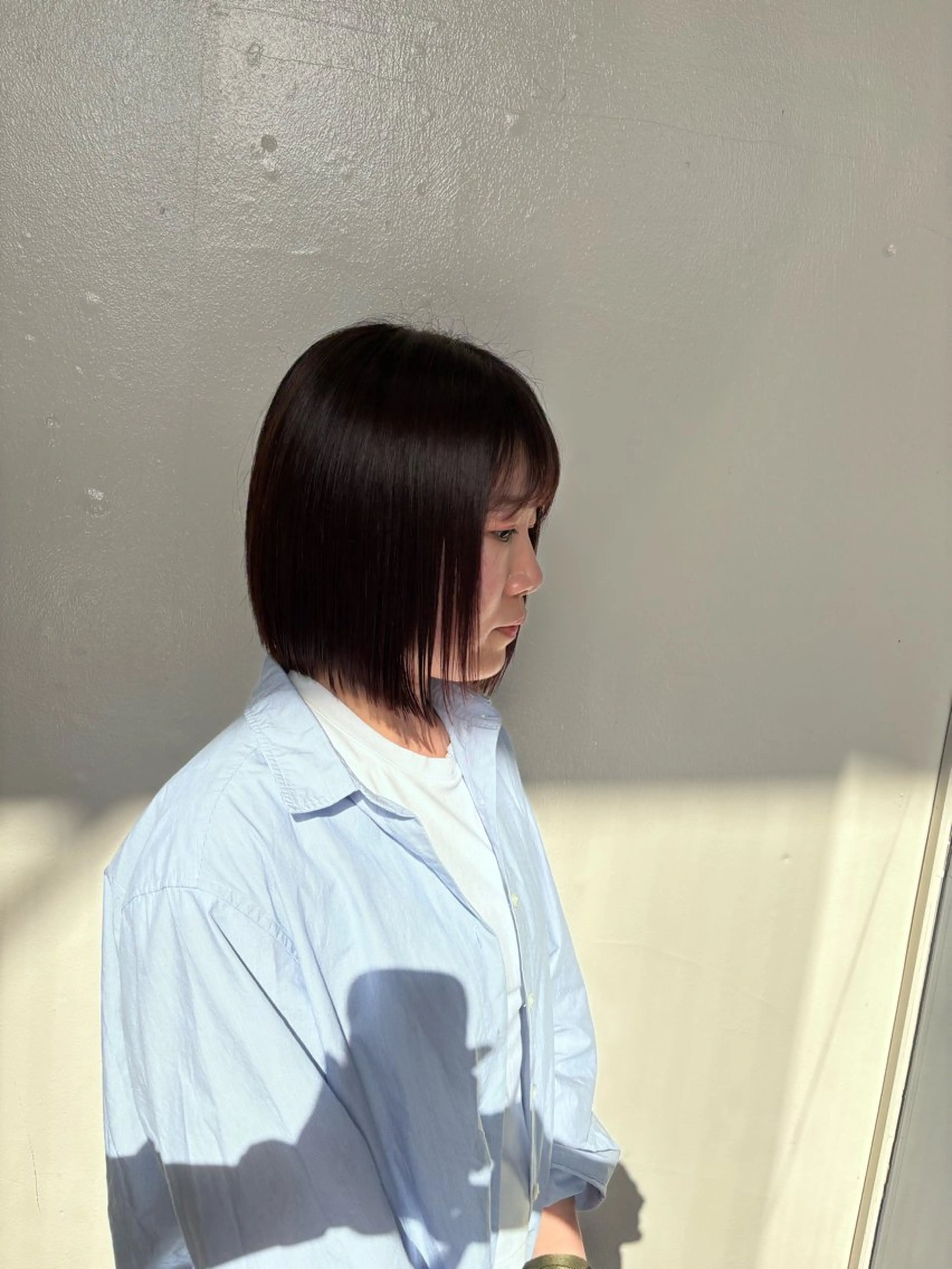 ミディアム カラー カット ヘアカラー 竹田 佳奈のヘアスタイル