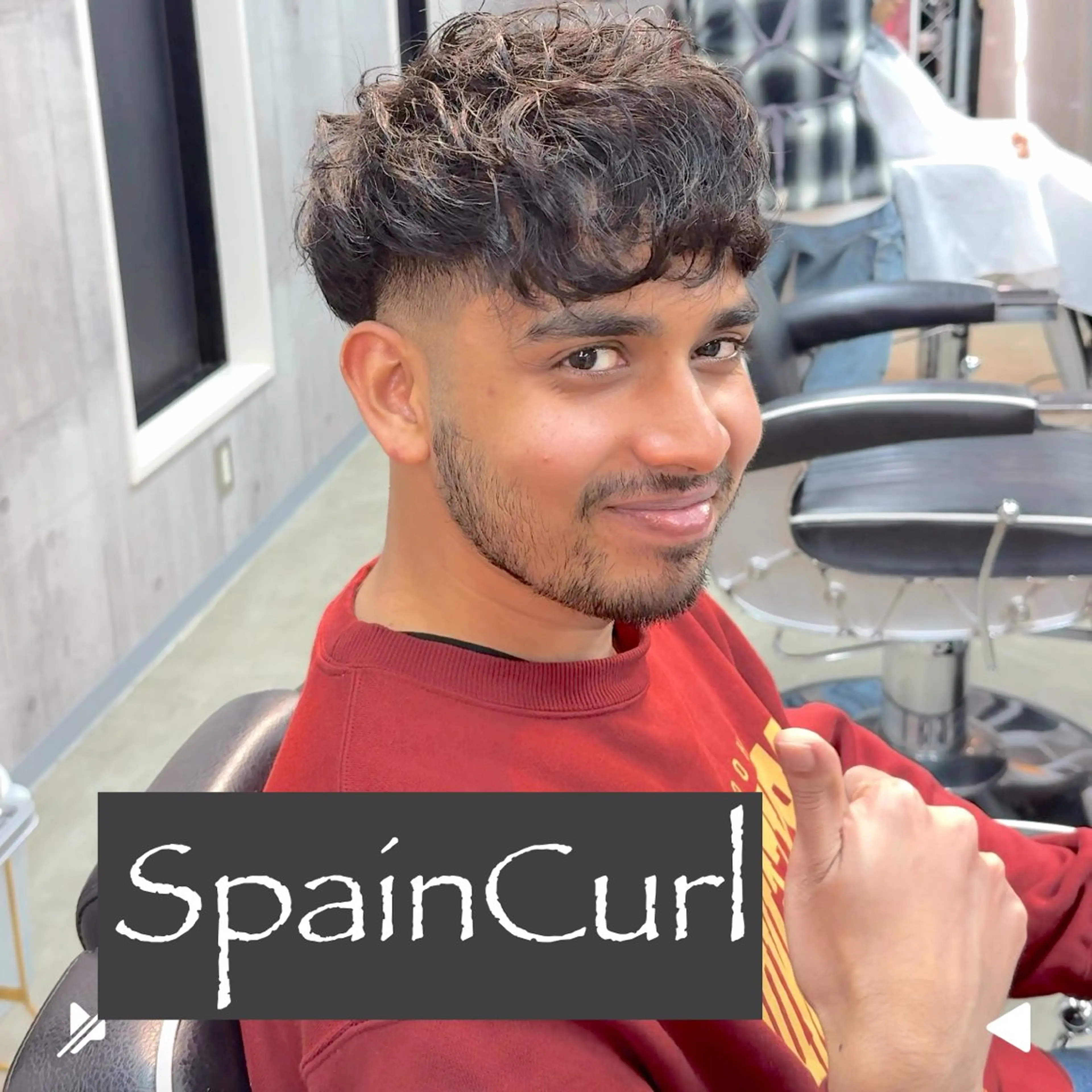 ショート パーマ ヘアアレンジ メンズ MENIN メンズ サロン　望月　涼太のヘアスタイル