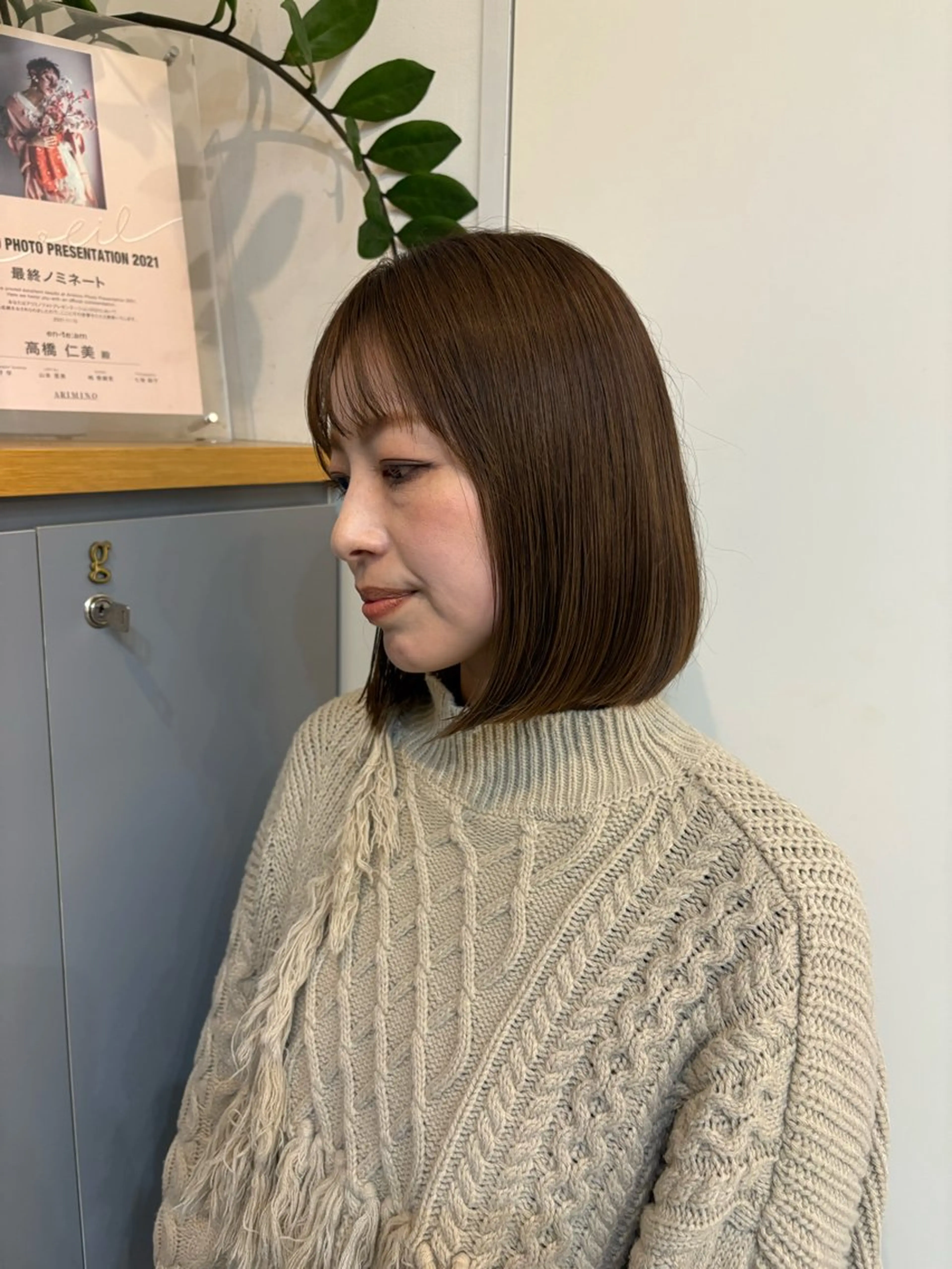 ショート ボブ カット ヘアカラー en-te:am所属・en-te:am 井上茉保のヘアスタイル