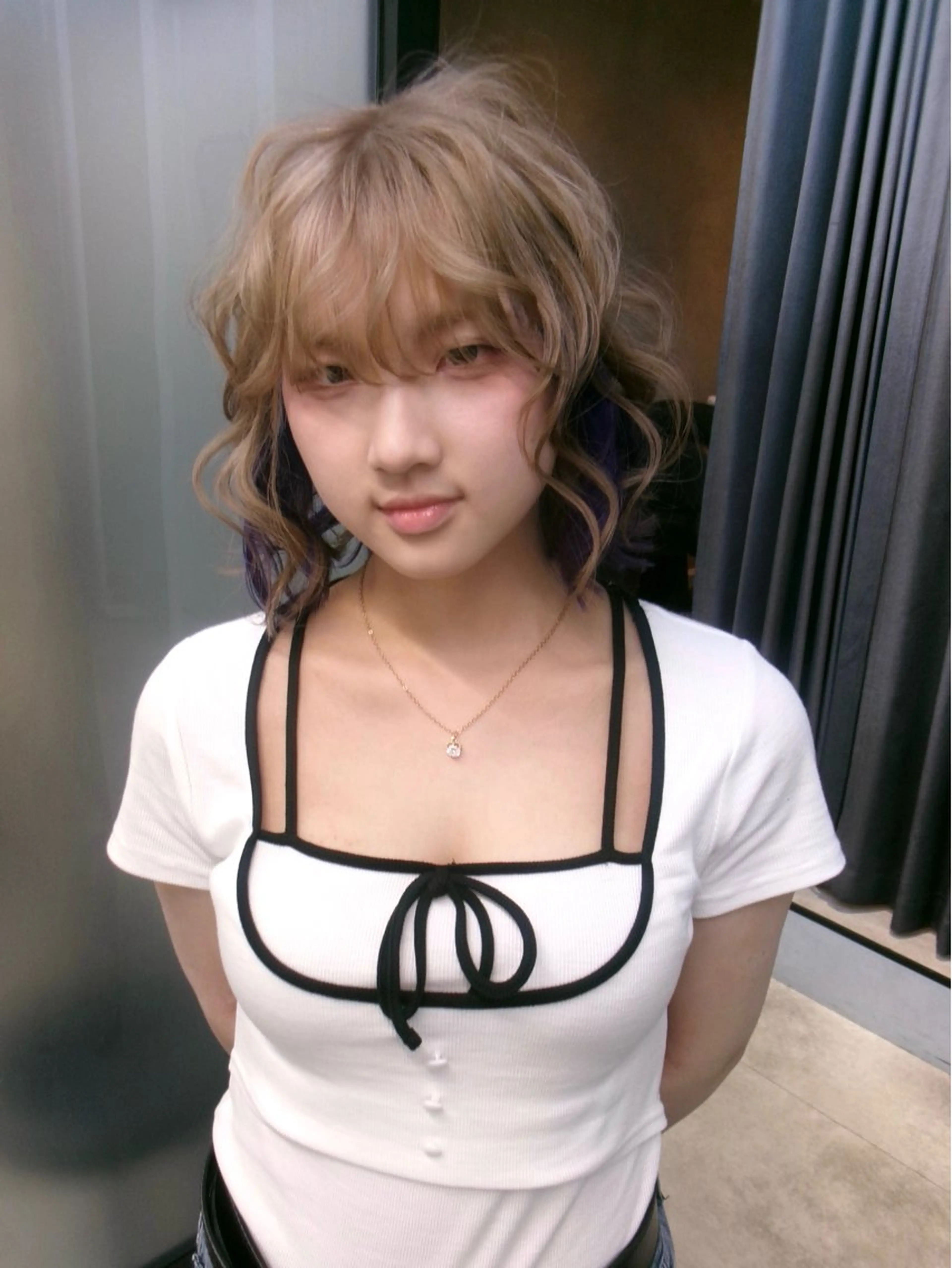 ショート カラー ヘアカラー トリートメント MIMI🌻໋᳝݊ 個性派カラー⑅ ⸝꙳のヘアスタイル