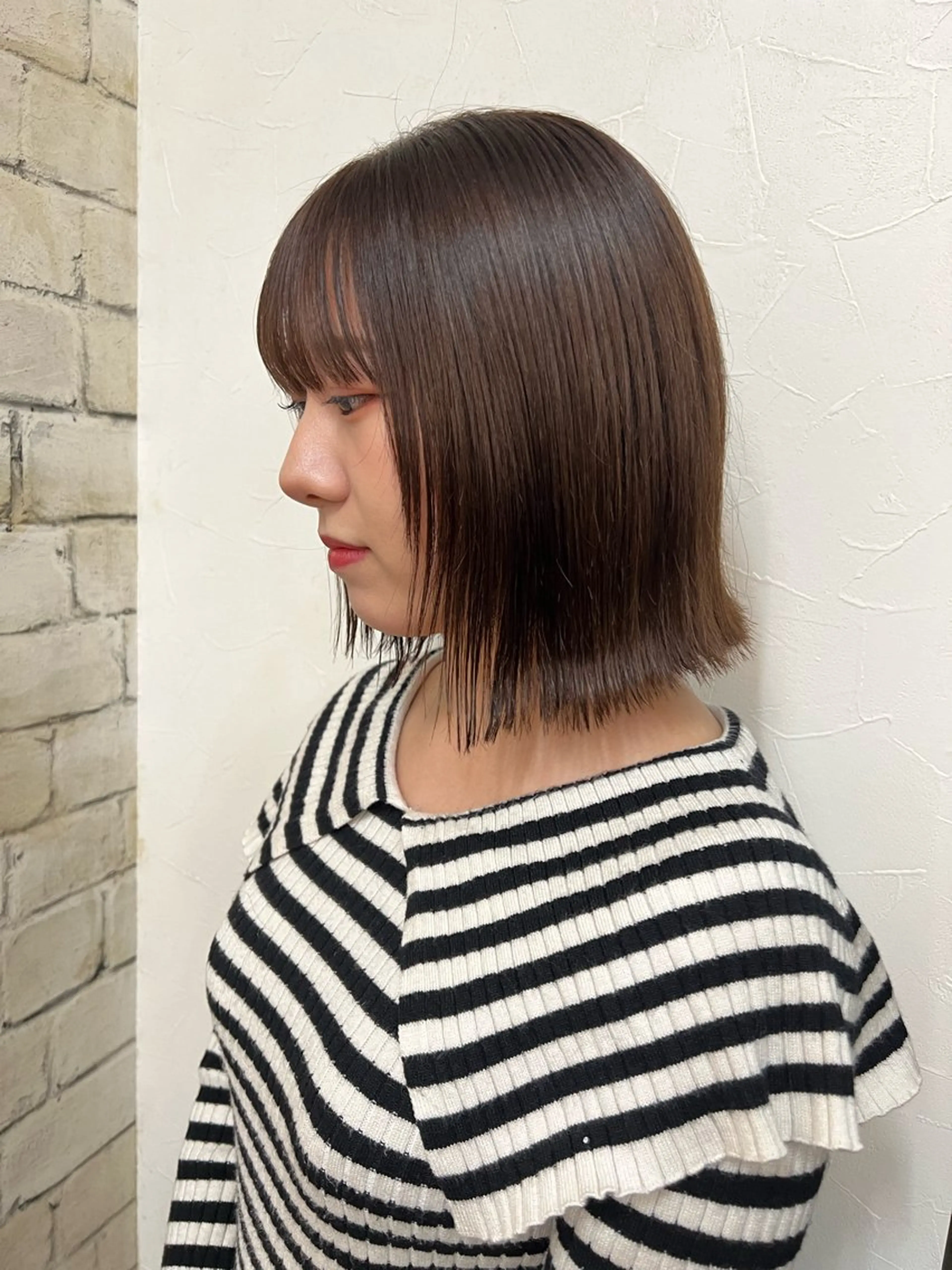 ミディアム カット カコ/レイヤーカット ヘアアレンジのヘアスタイル