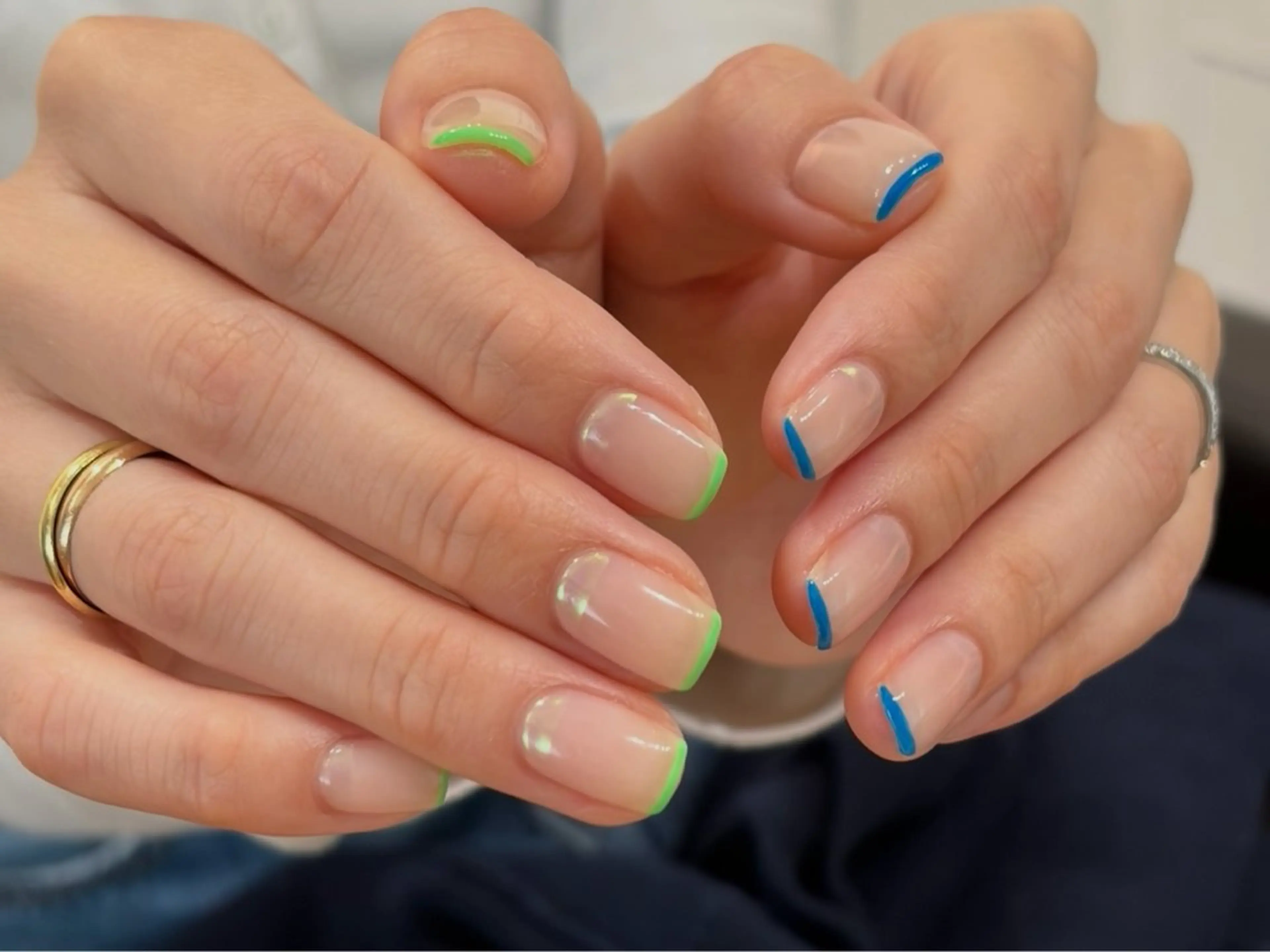 ネイル フレンチネイル ジェルネイル パラジェル 春ネイル ハンドネイル Sasaki Mamiの眉毛・アイブロウイメージ