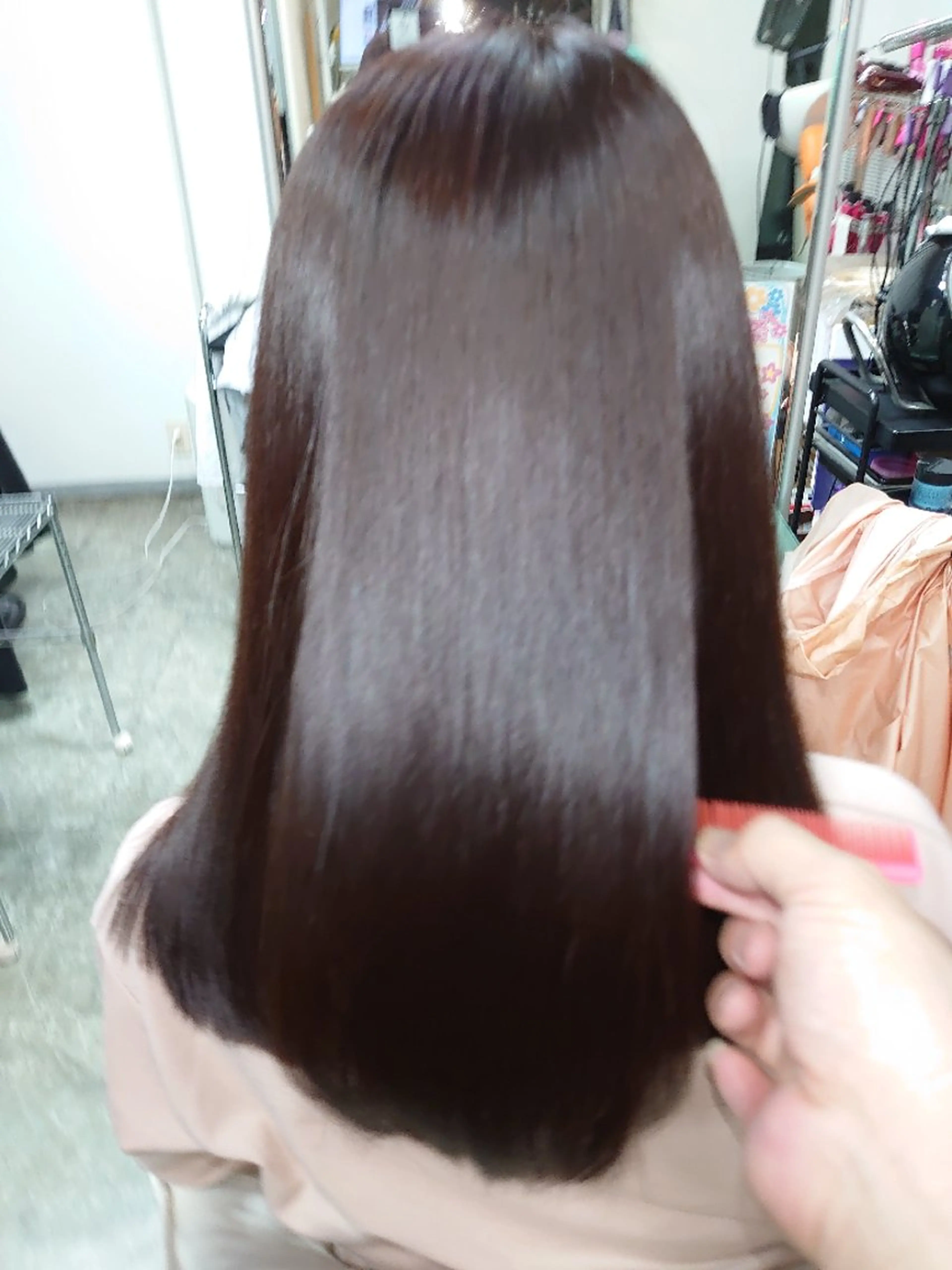 髪質改善カラーの写真