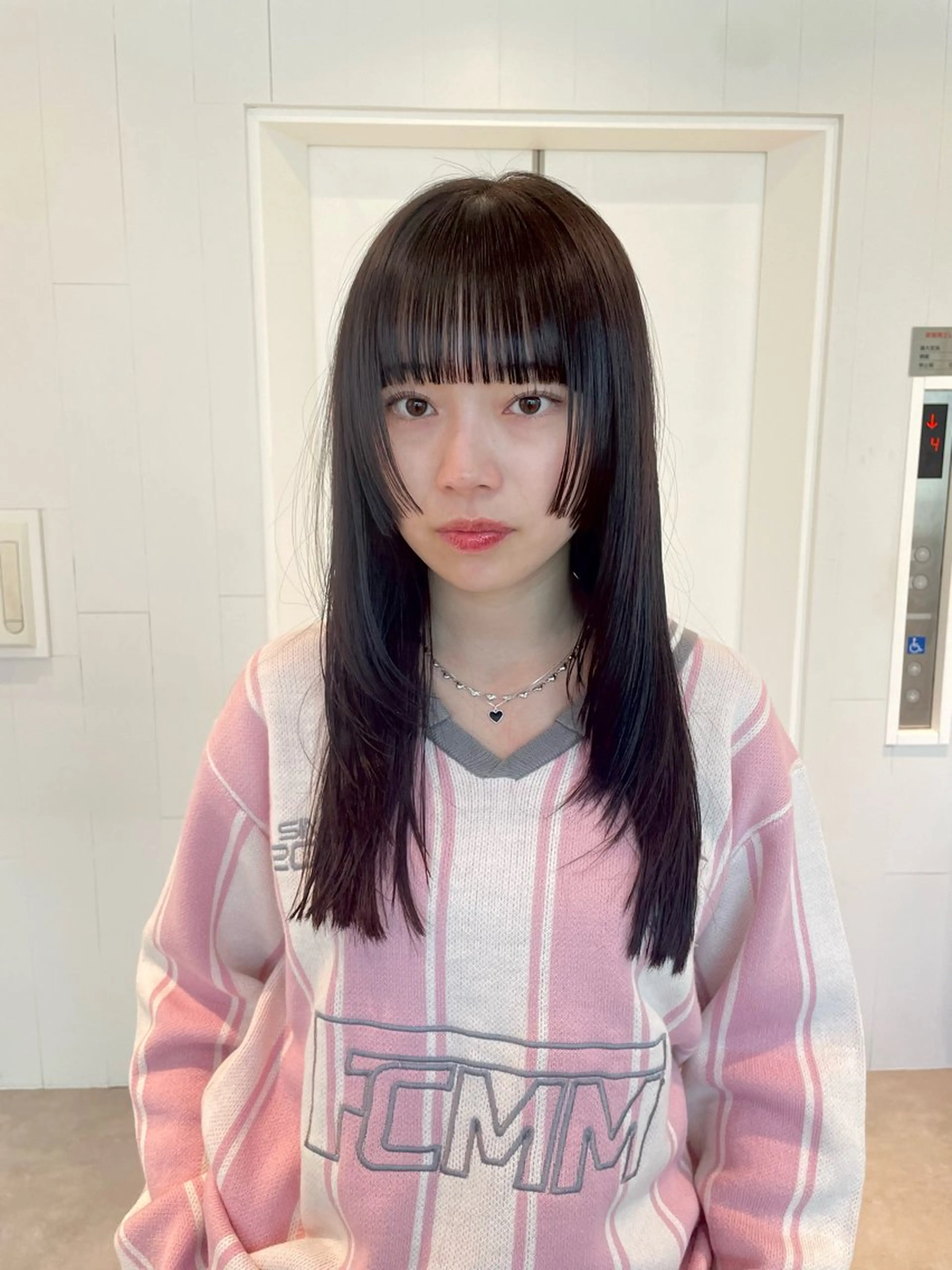 ミディアム 姫カット レイヤーカット カット パーマ トリートメント パーマ/パーマ落とし 【Kouta】のヘアスタイル