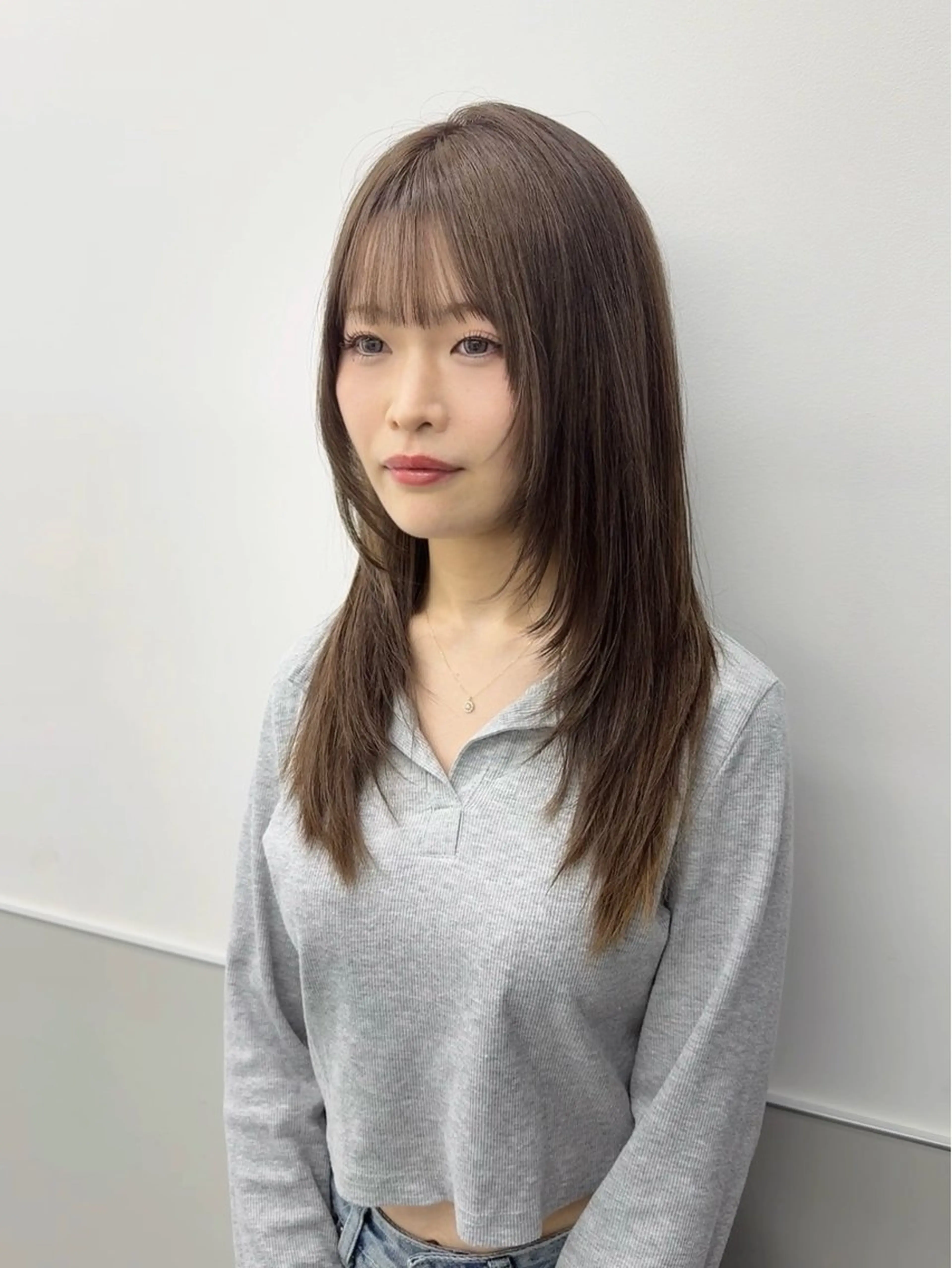 ロング カラー レイヤーカット カット ヘアカラー トリートメント 韓国ヘア🇰🇷 スズキのヘアスタイル