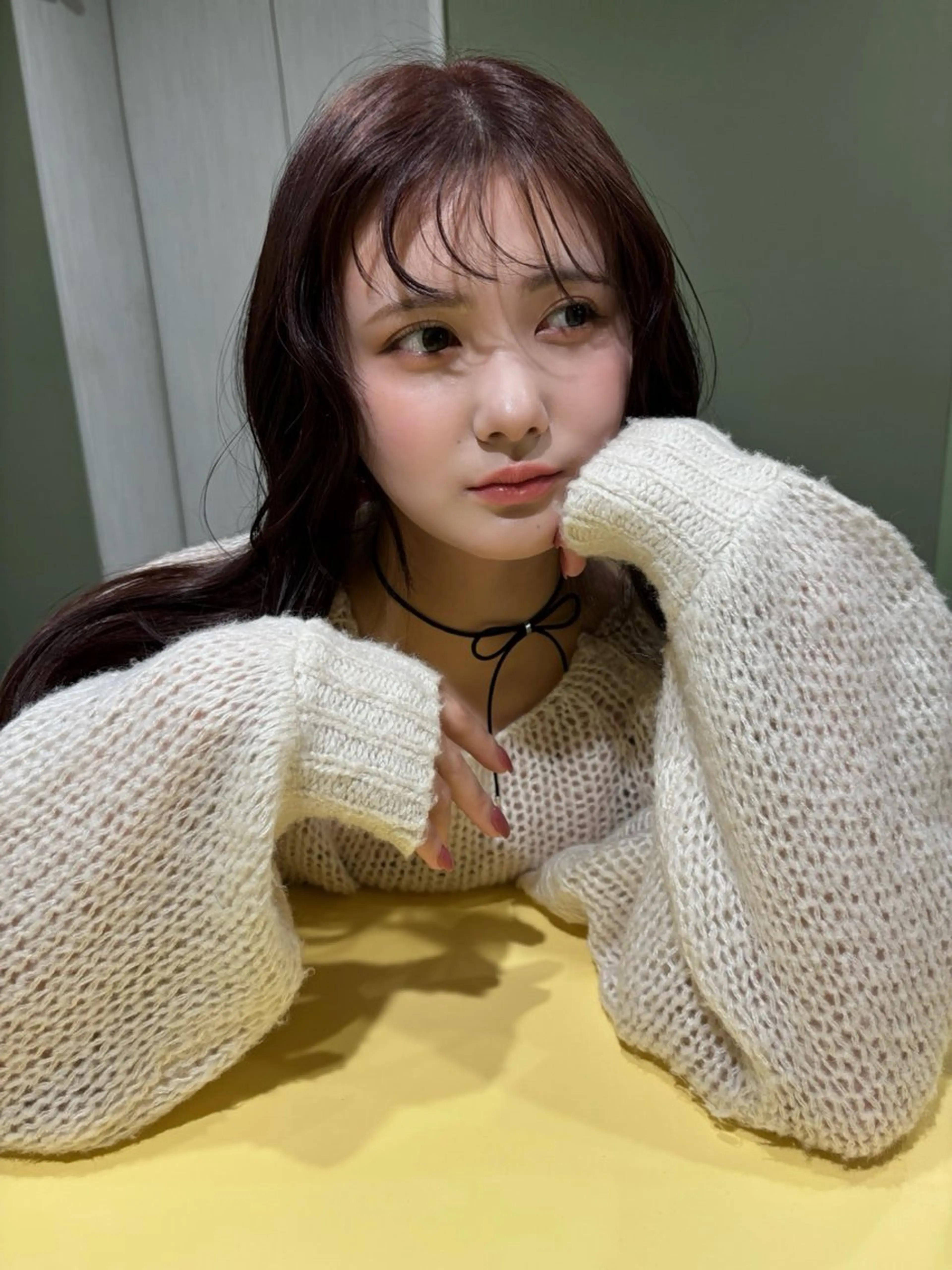 ロング カラー レイヤー/韓国縮毛 矯正/nanokaのヘアスタイル