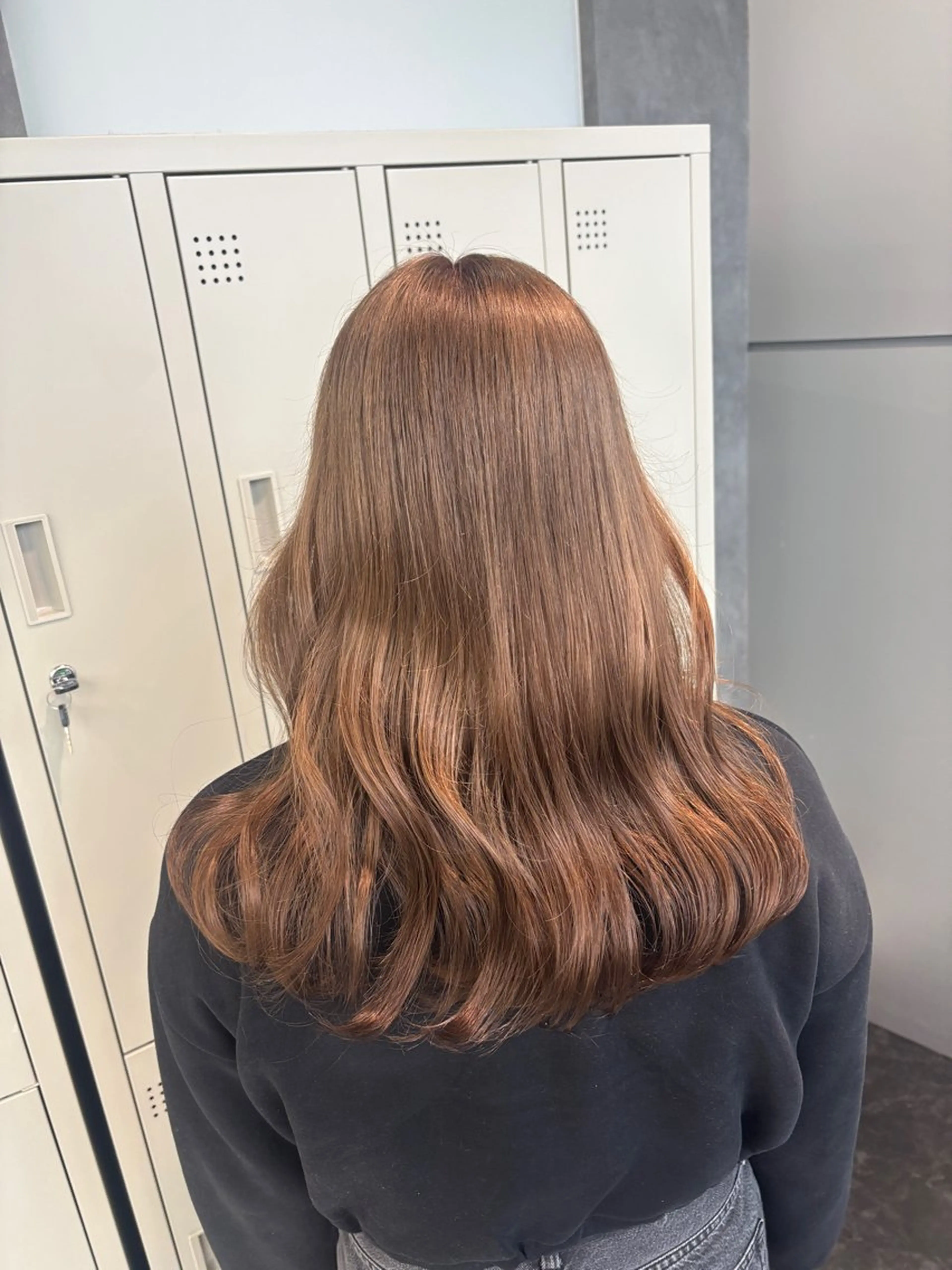 ロング カラー ヘアアレンジ ヘアカラー トリートメント ハッシュカット/ ミルクティー/ みうのヘアスタイル