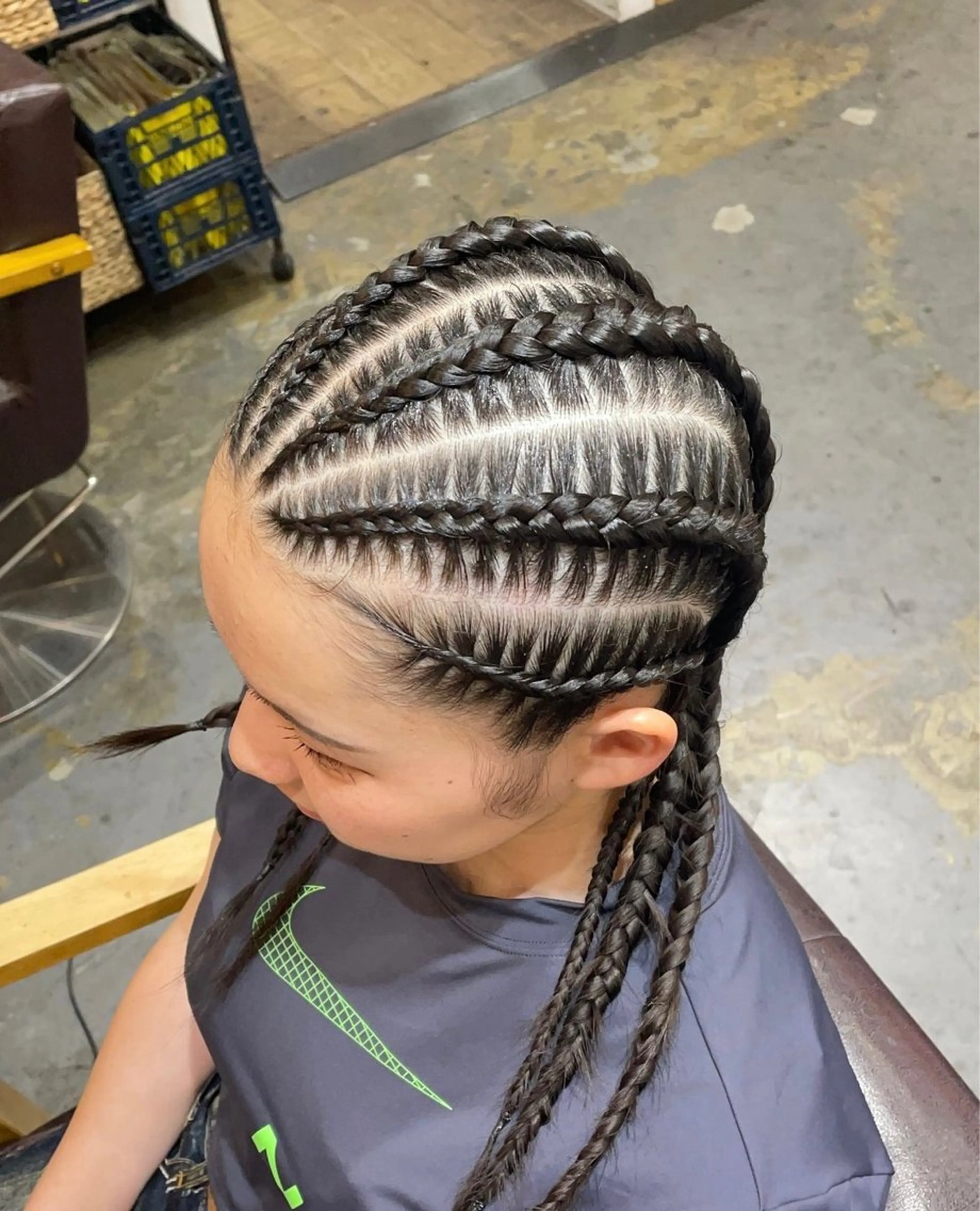 ヘアアレンジ RINA ブリーチ / 海外レイヤーのヘアスタイル