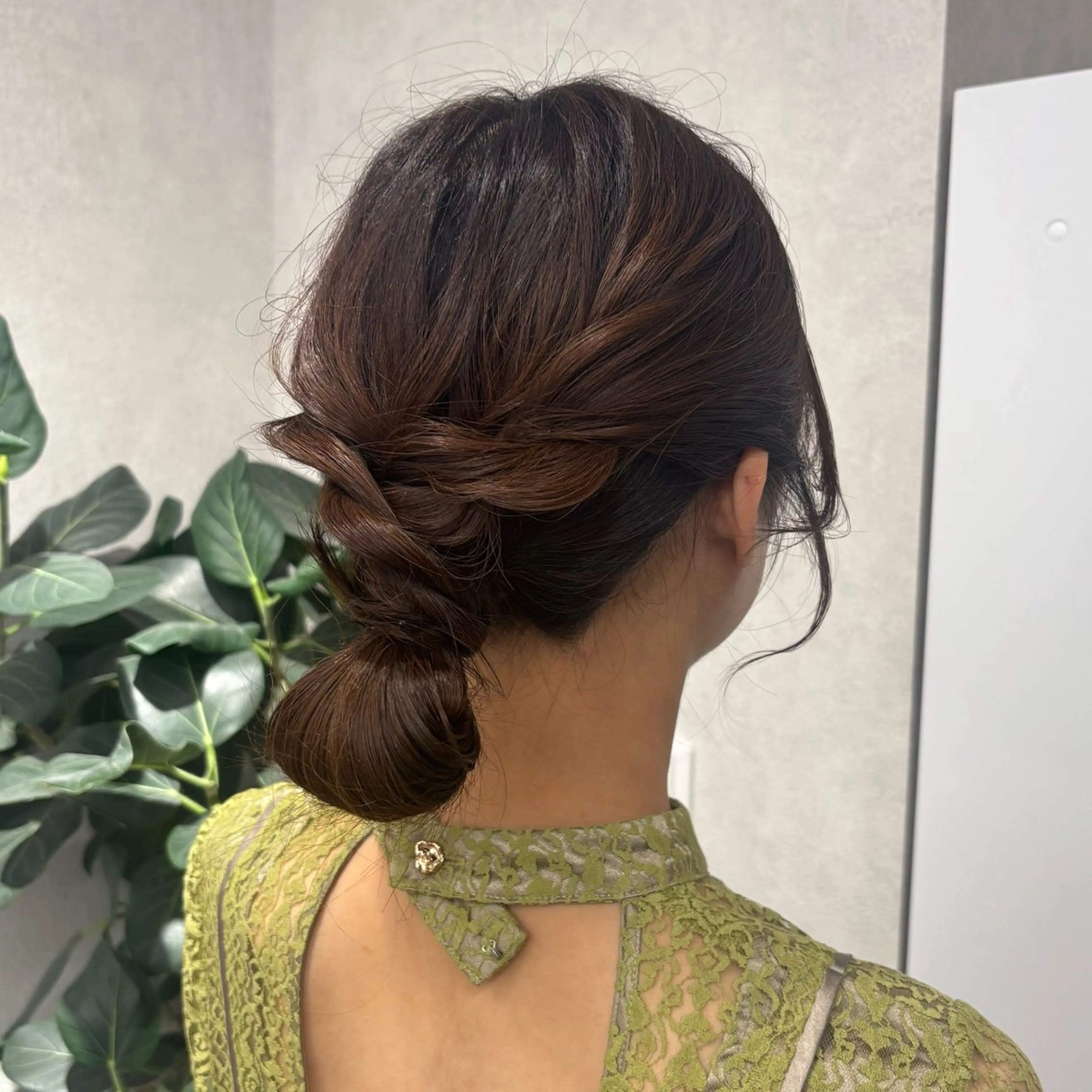 ロング カット ヘアセット 結べるレイヤーカット /カラー/あさかのヘアスタイル