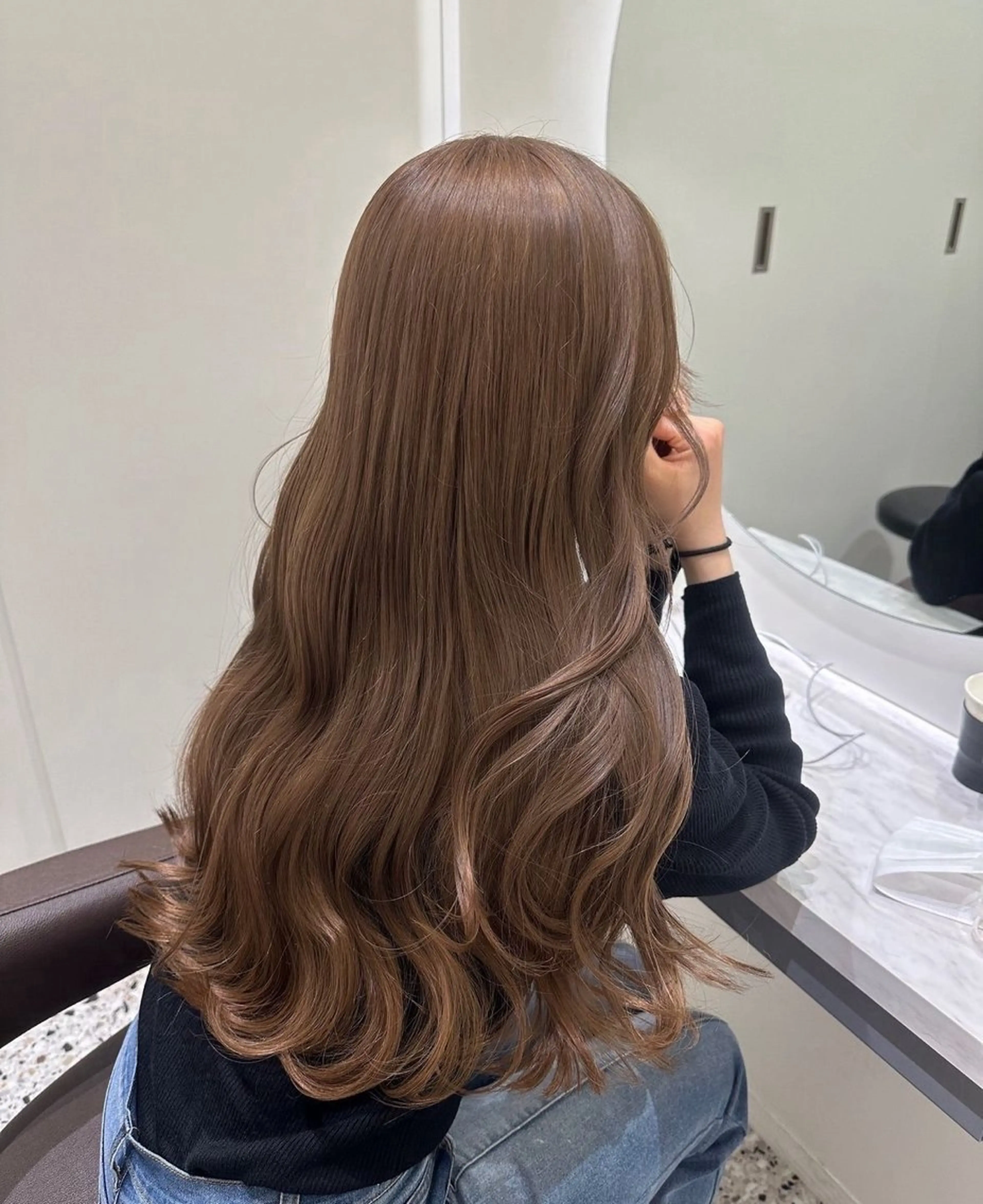 ロング カラー お顔まわりカット たなかちなみ🦤♡のヘアスタイル