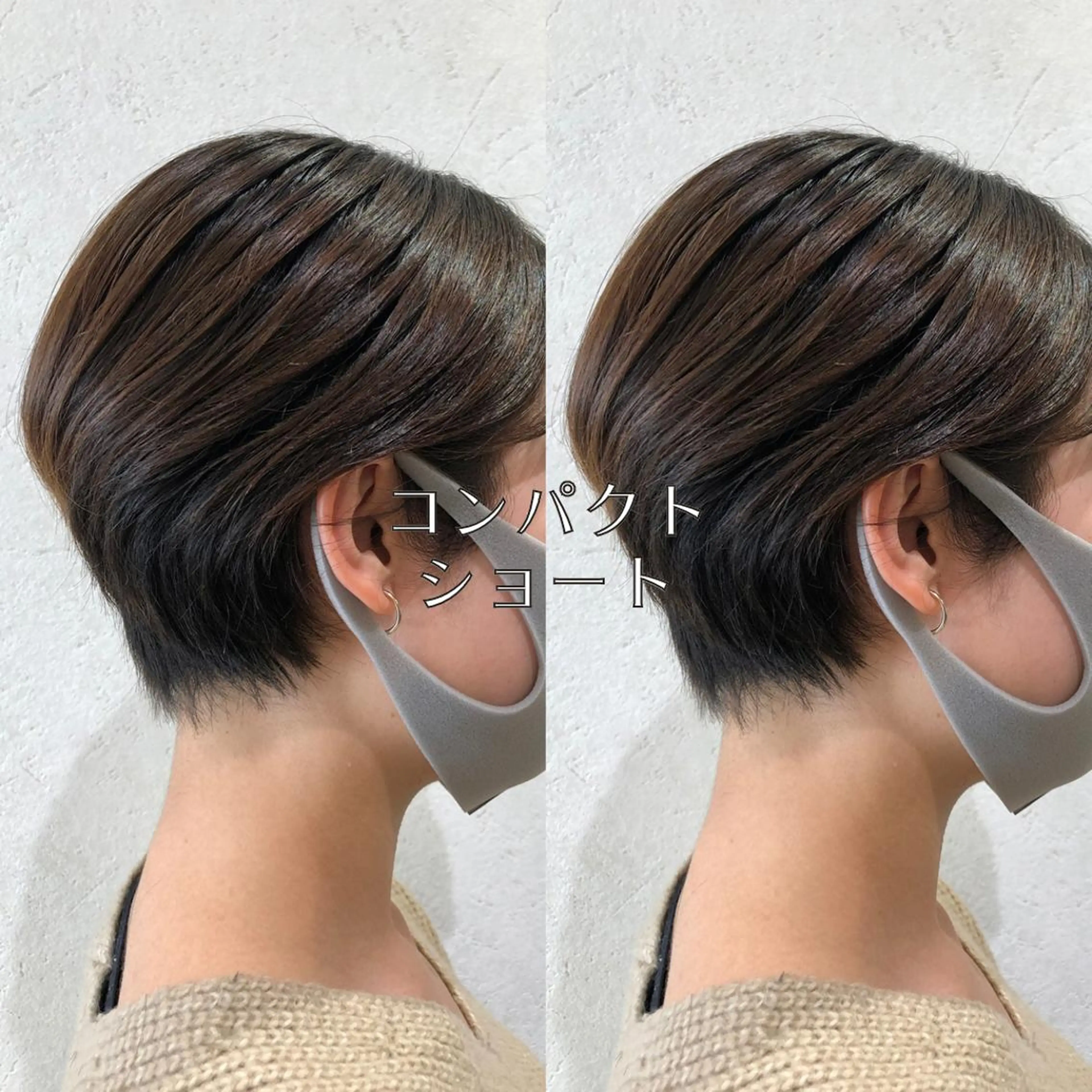 ショート カラー 似合わせ レイヤー須川のヘアスタイル