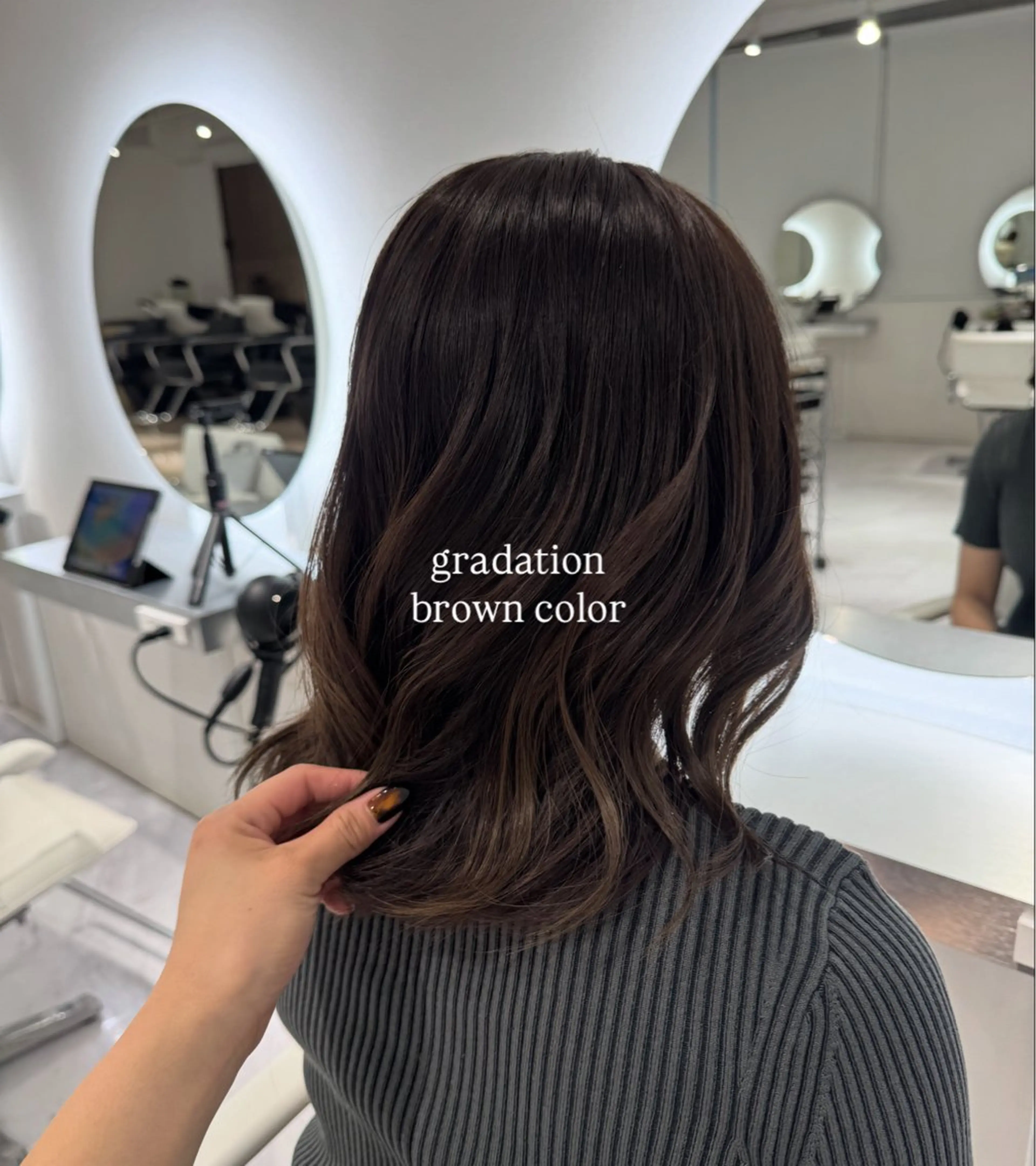 ミディアム ヘアカラー rina/デザイン カラー/上野のヘアスタイル