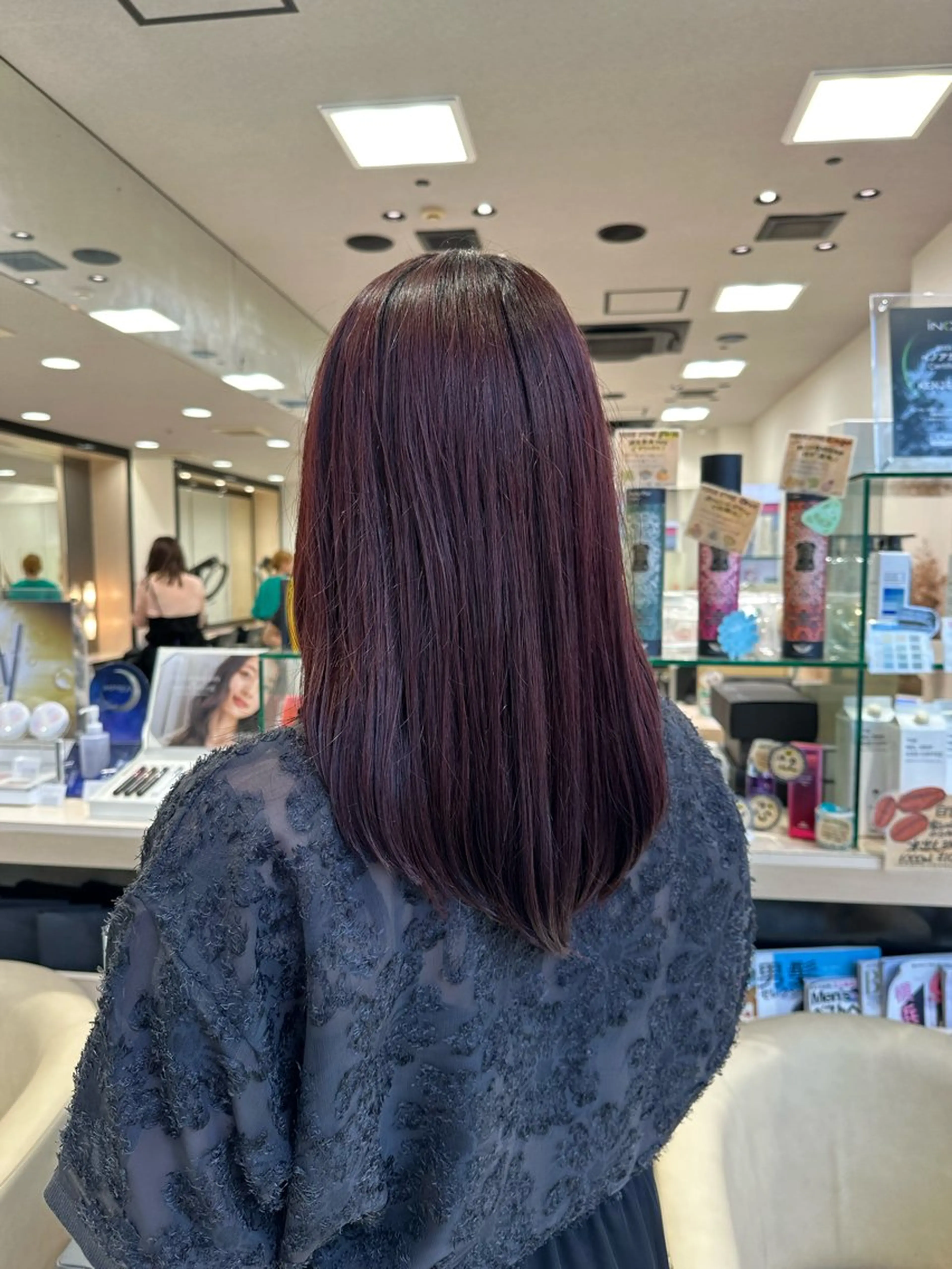 セミロング カラー クロスパーマ/うる艶 カラー/Kurumiのヘアスタイル