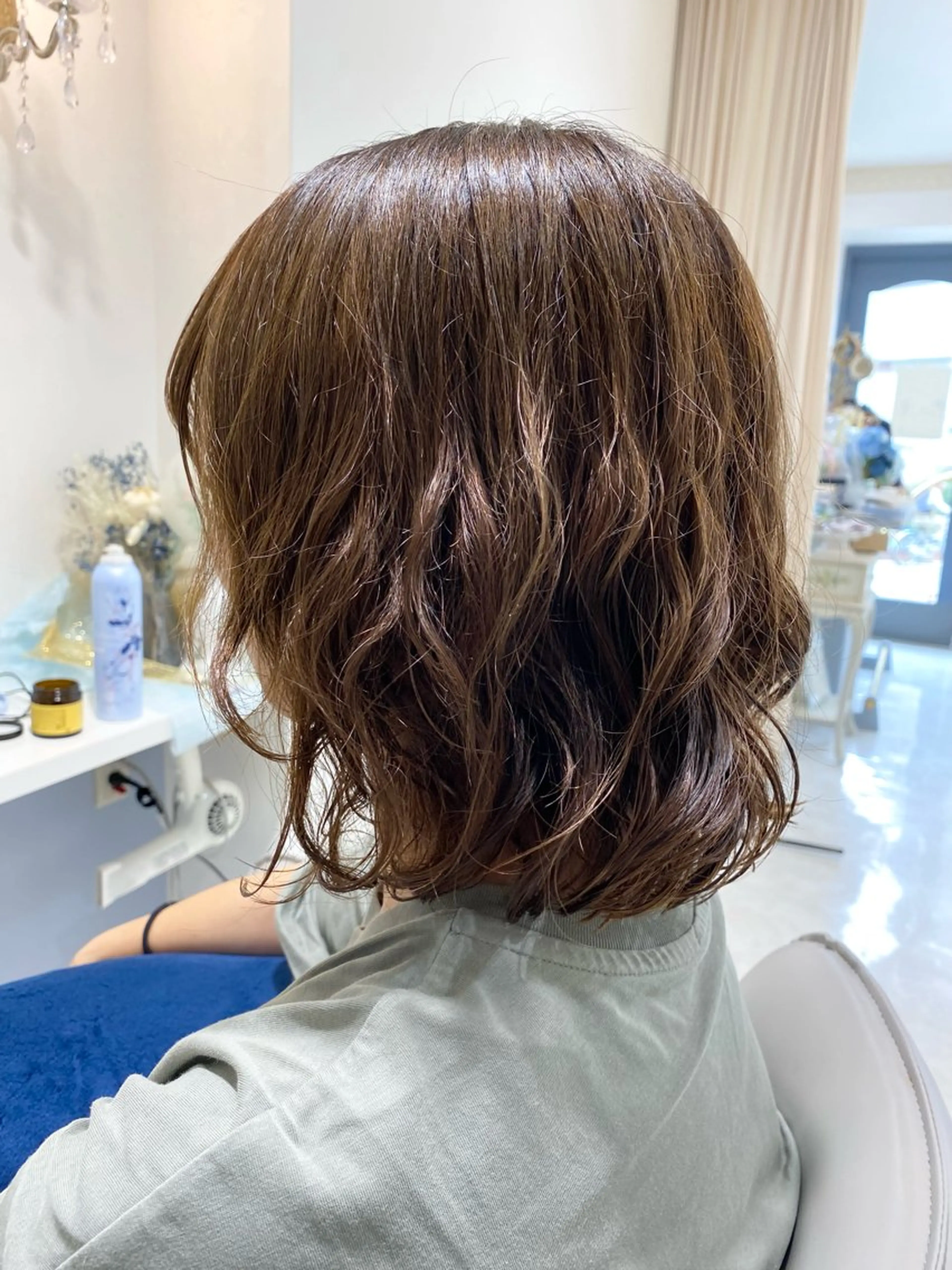 ミディアム パーマ ミディアムパーマ ボブ ルミア所属・MASUMI／ 川西能勢口LUMIAのヘアスタイル