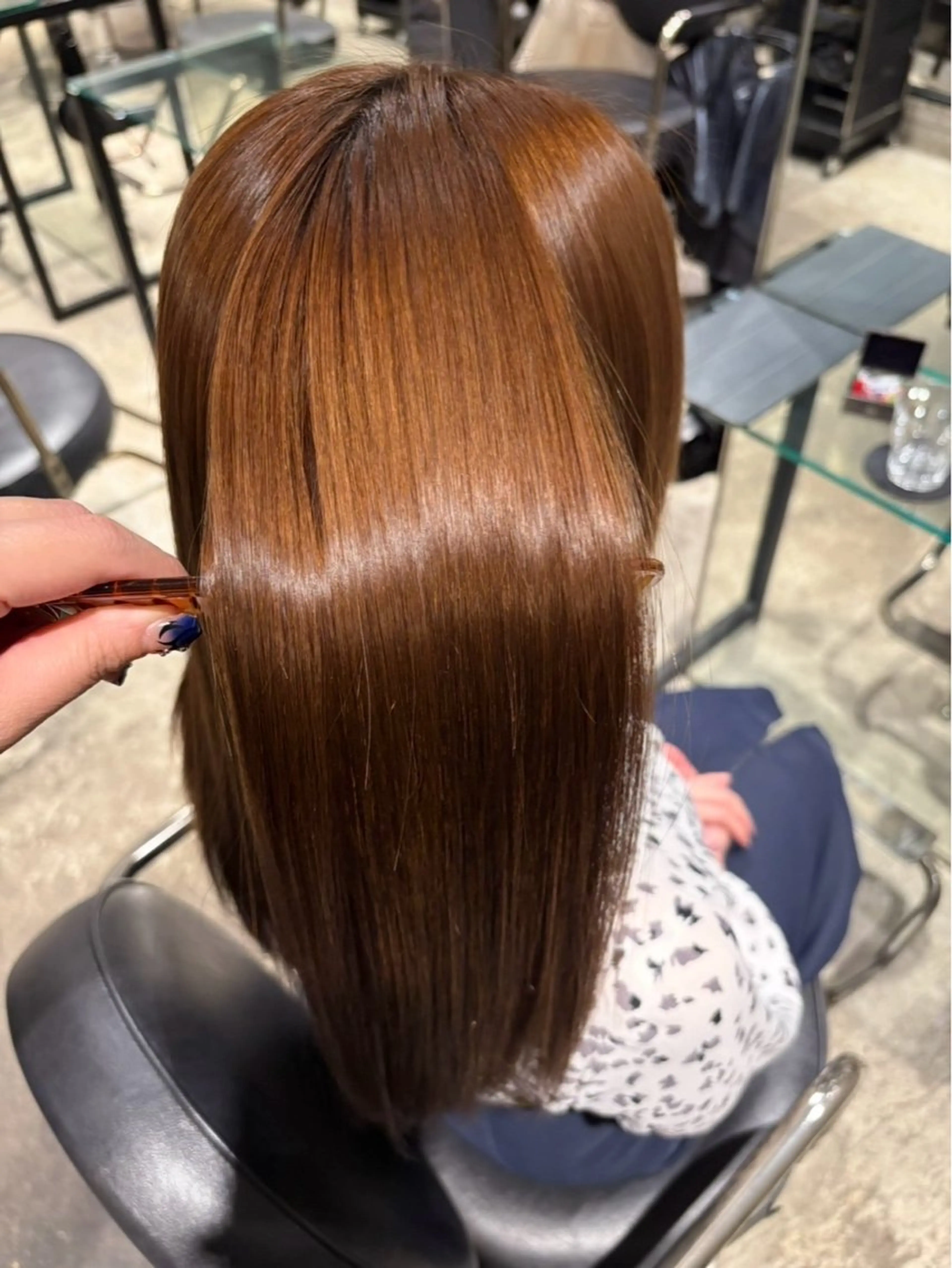 白髪染めワンカラー＆トリートメント🫧の写真