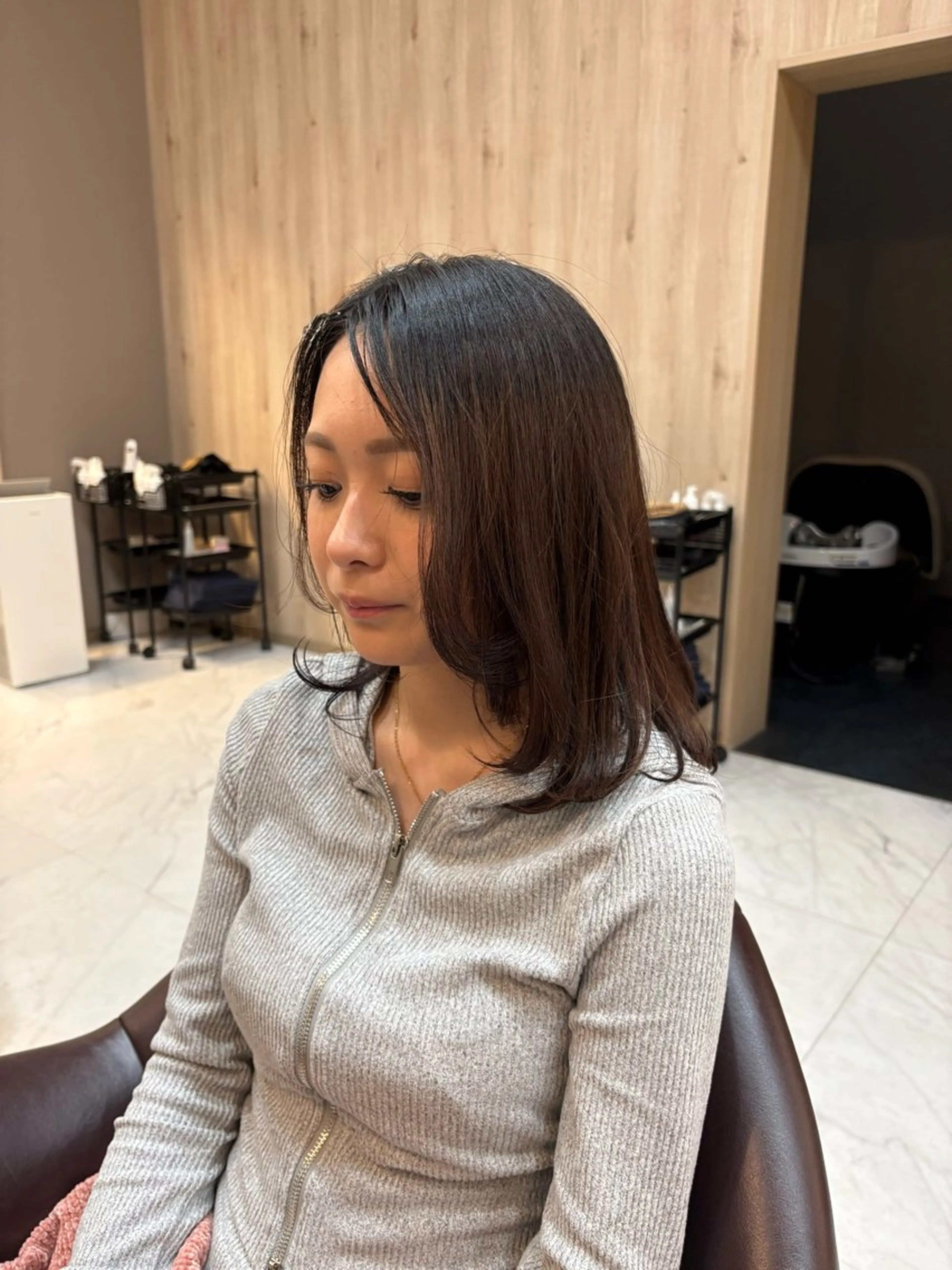 ミディアム ミディアムレイヤー レイヤーカット 喜多 智規のヘアスタイル